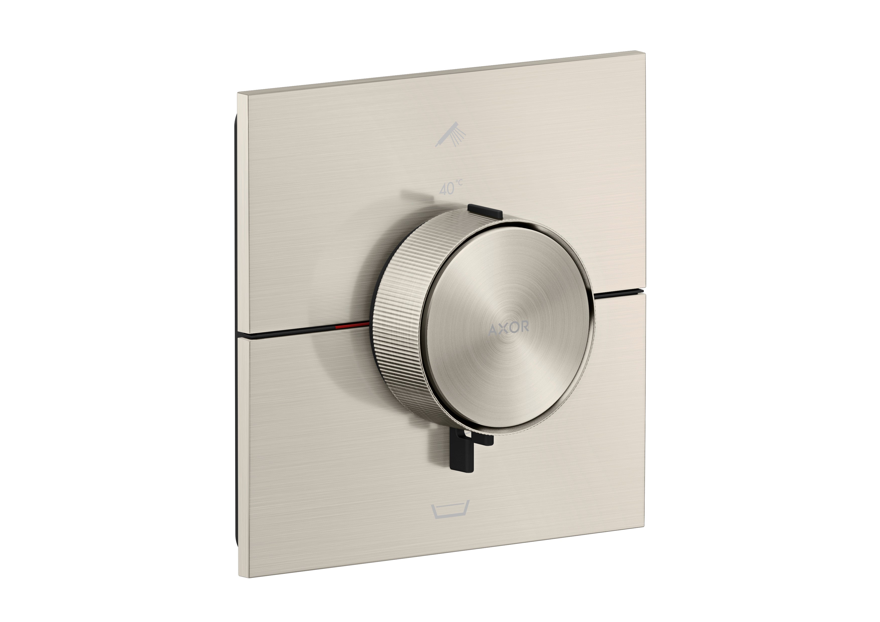 AXOR ShowerSelect ID Thermostat for concealed installation square for 2 functions with integrated security combination according to EN1717