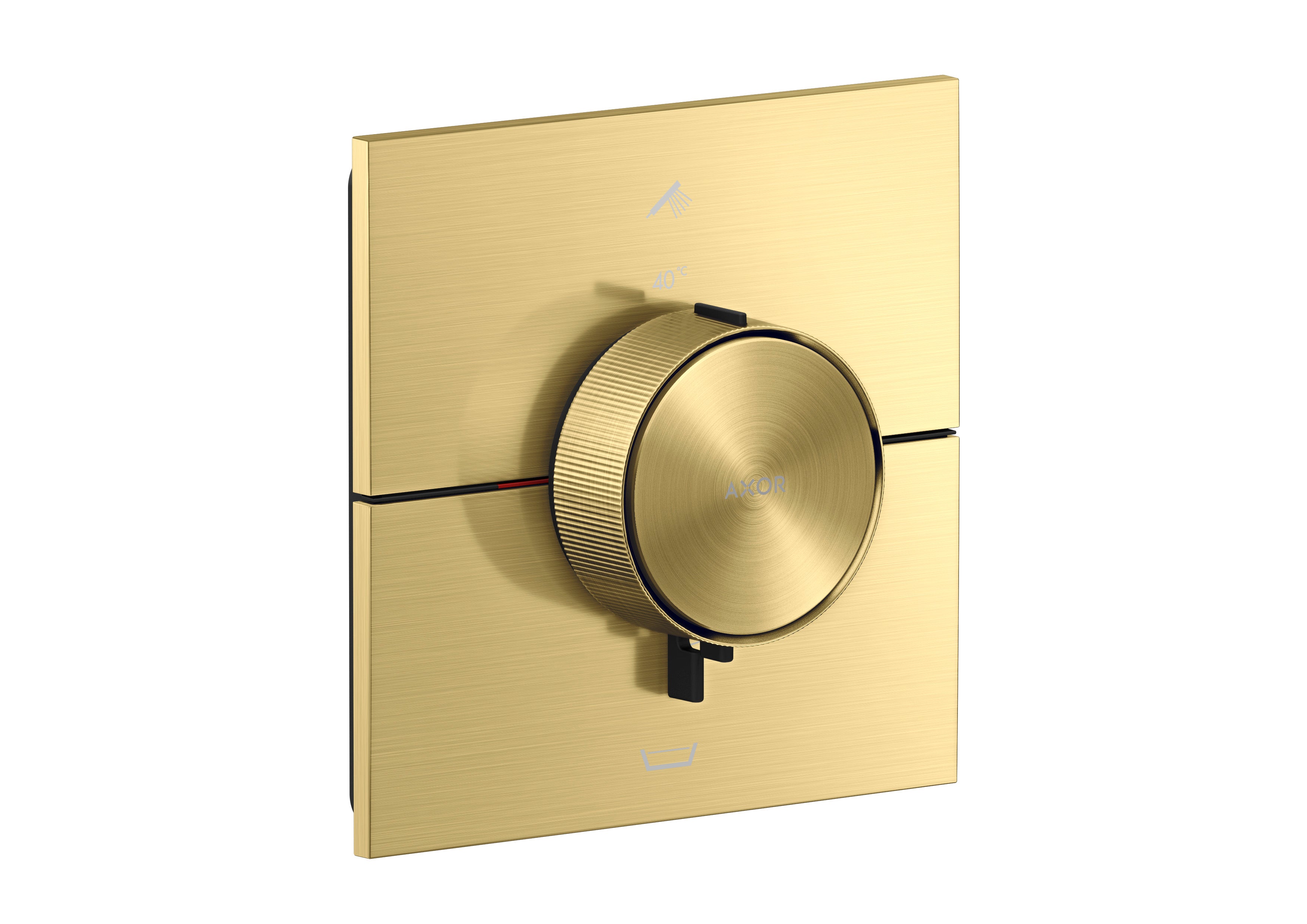 AXOR ShowerSelect ID Thermostat for concealed installation square for 2 functions with integrated security combination according to EN1717