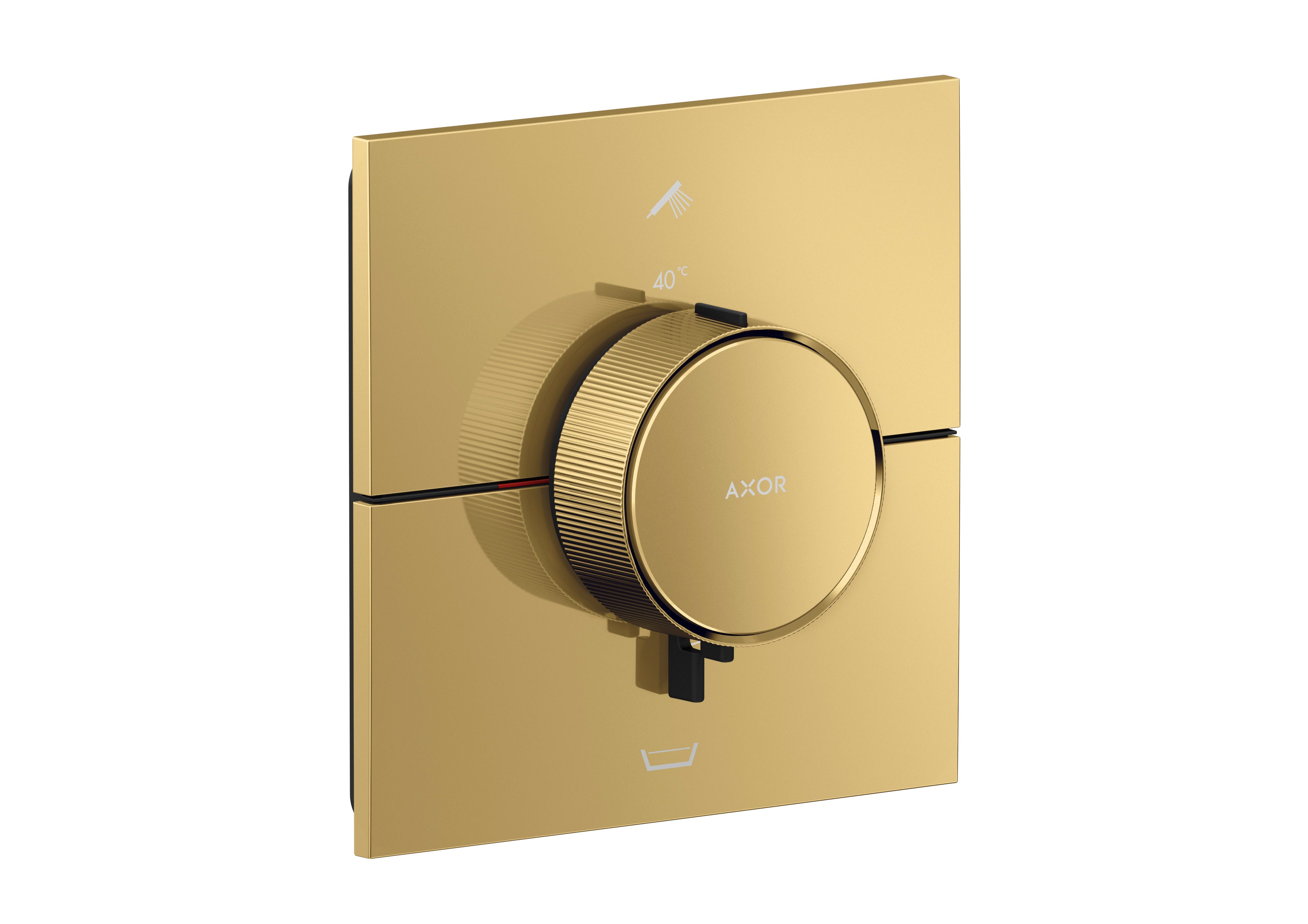 AXOR ShowerSelect ID Thermostat for concealed installation square for 2 functions with integrated security combination according to EN1717