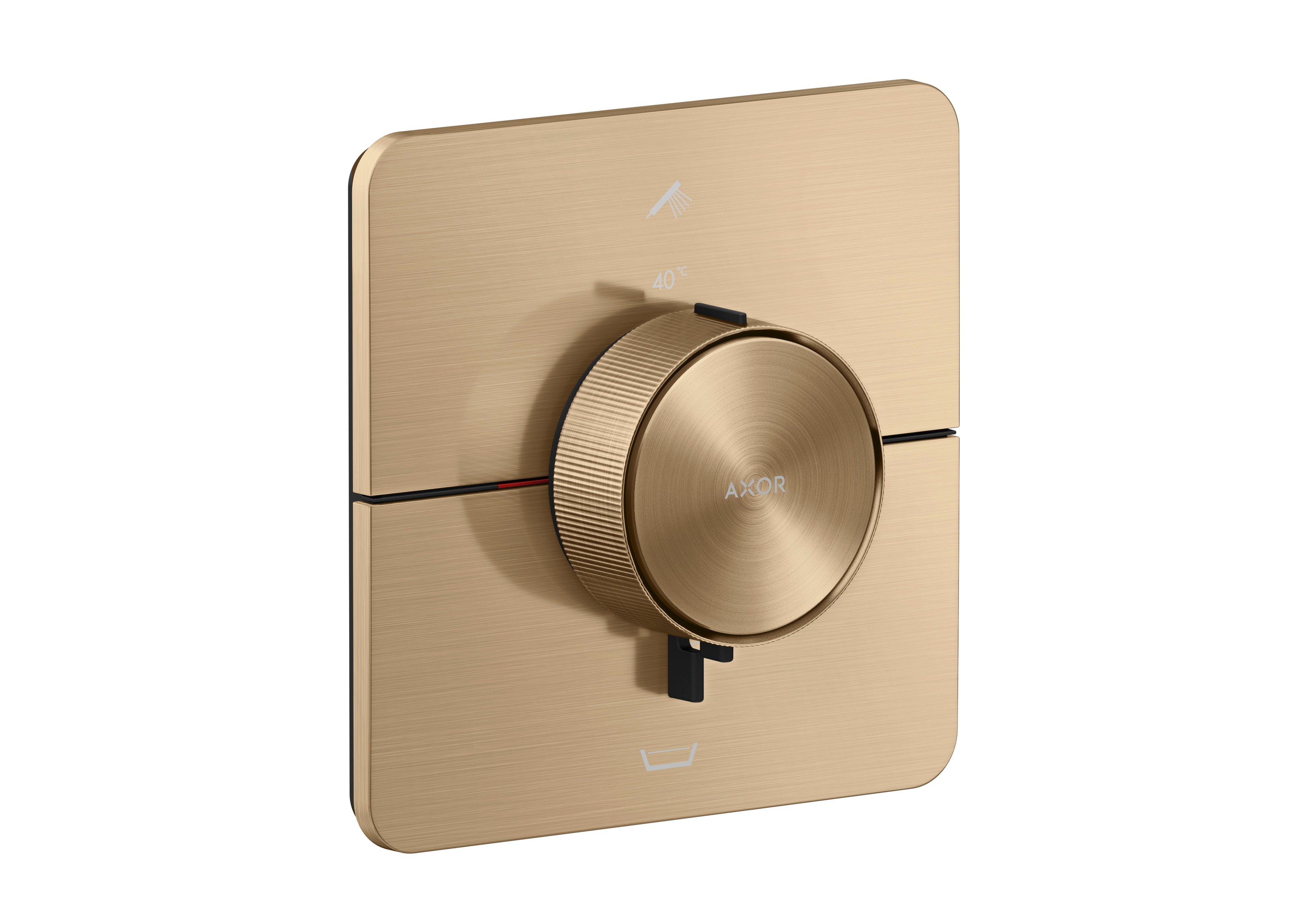 AXOR ShowerSelect ID Thermostat for concealed installation softsquare for 2 functions with integrated security combination according to EN1717