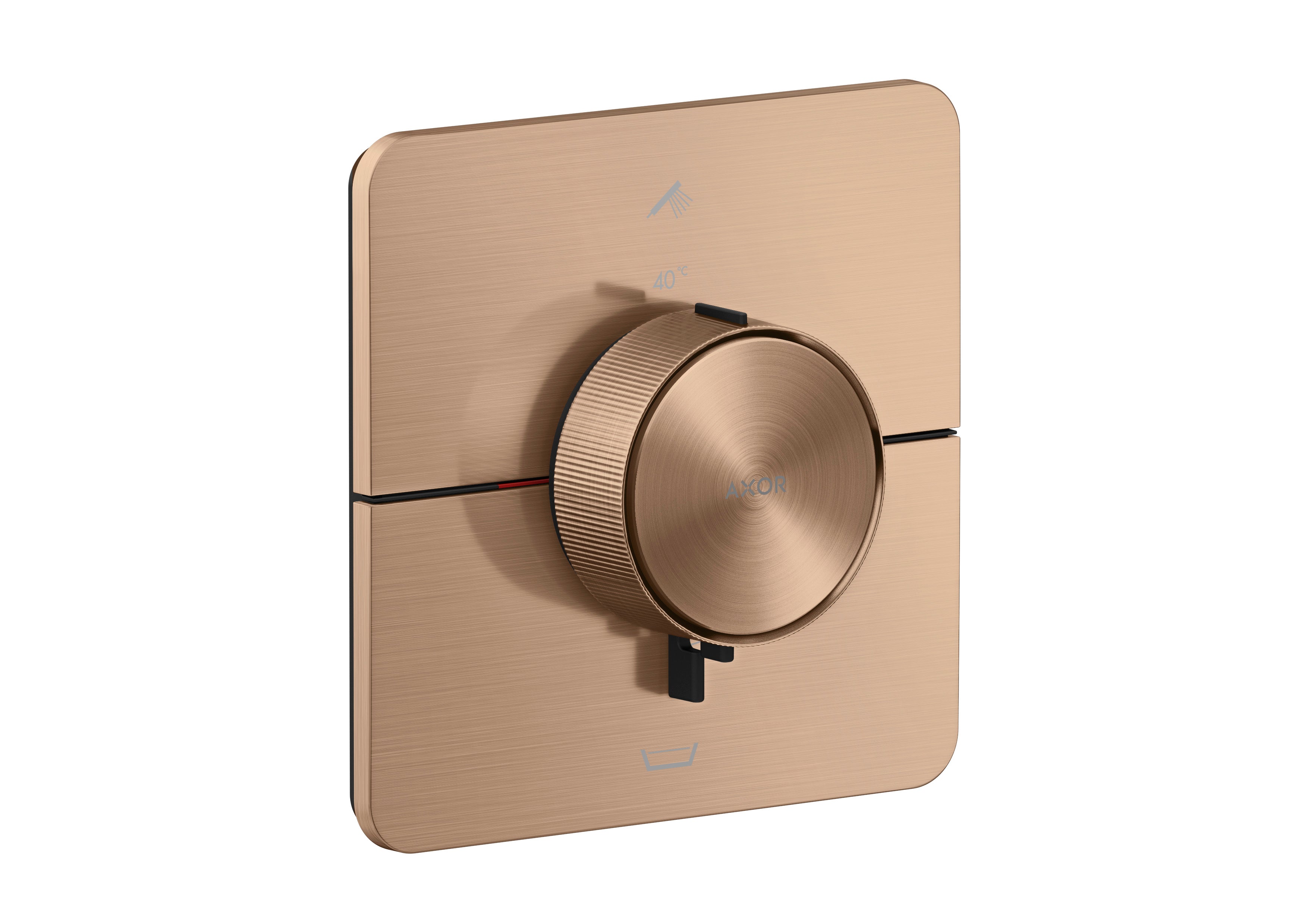AXOR ShowerSelect ID Thermostat for concealed installation softsquare for 2 functions with integrated security combination according to EN1717