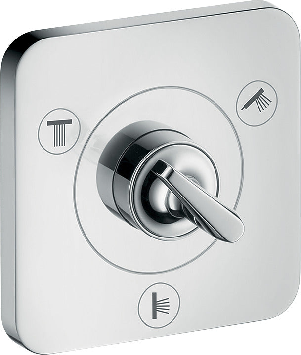 AXOR Citterio E Shut-off / diverter valve Trio / Quattro finish set 120 mm x 120 mm