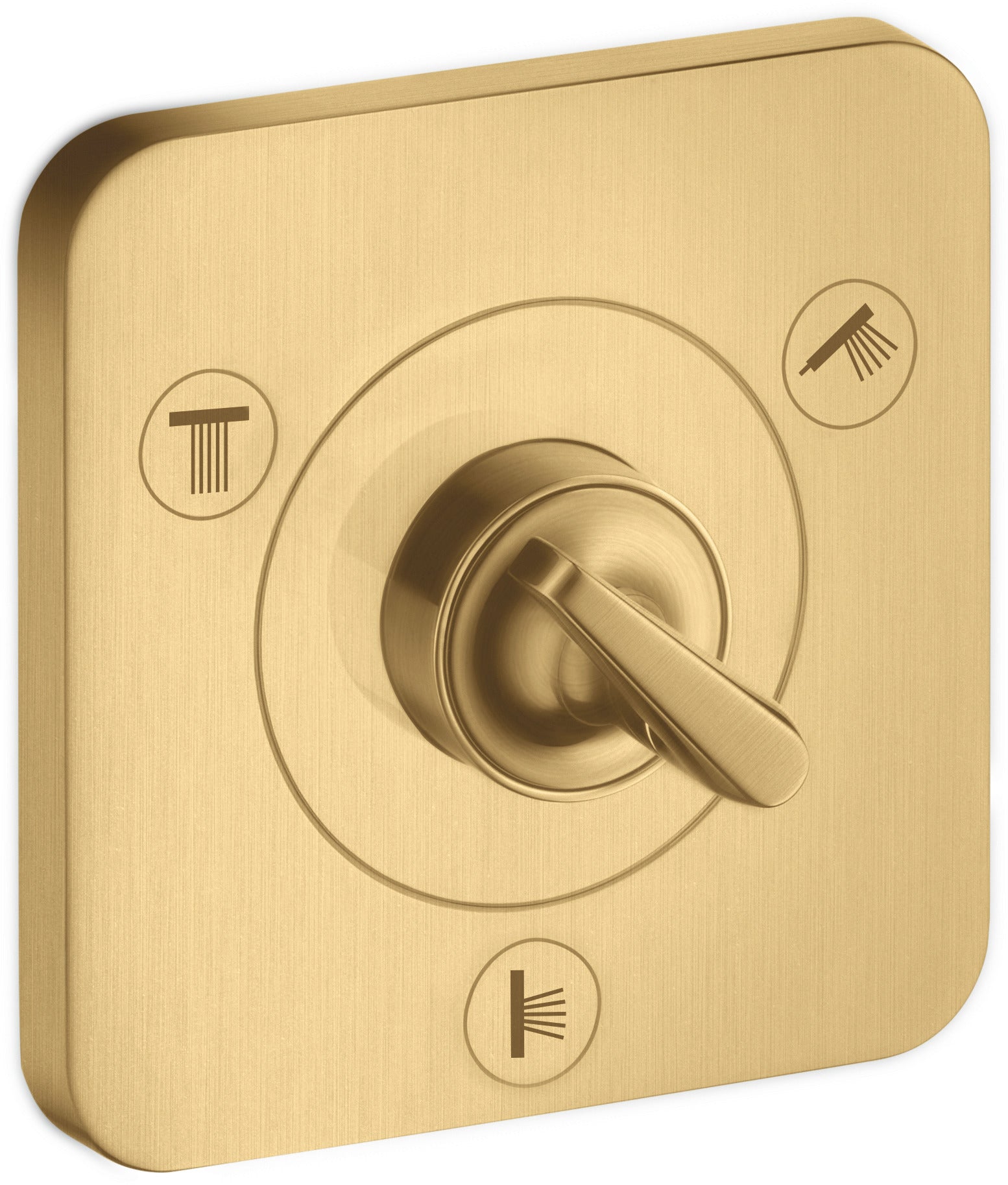 AXOR Citterio E Shut-off / diverter valve Trio / Quattro finish set 120 mm x 120 mm