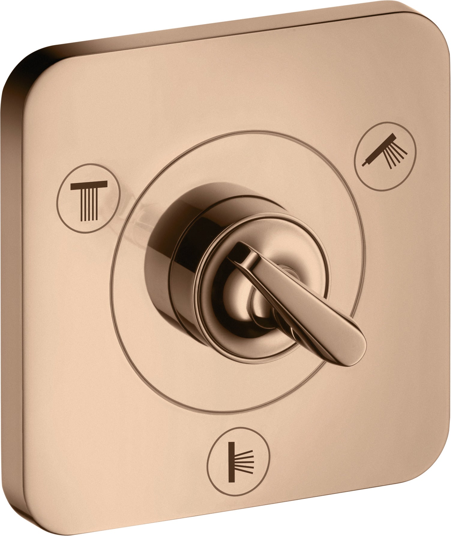 AXOR Citterio E Shut-off / diverter valve Trio / Quattro finish set 120 mm x 120 mm
