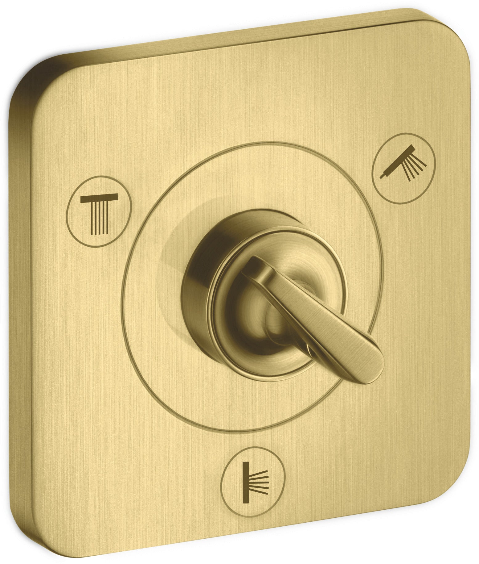 AXOR Citterio E Shut-off / diverter valve Trio / Quattro finish set 120 mm x 120 mm