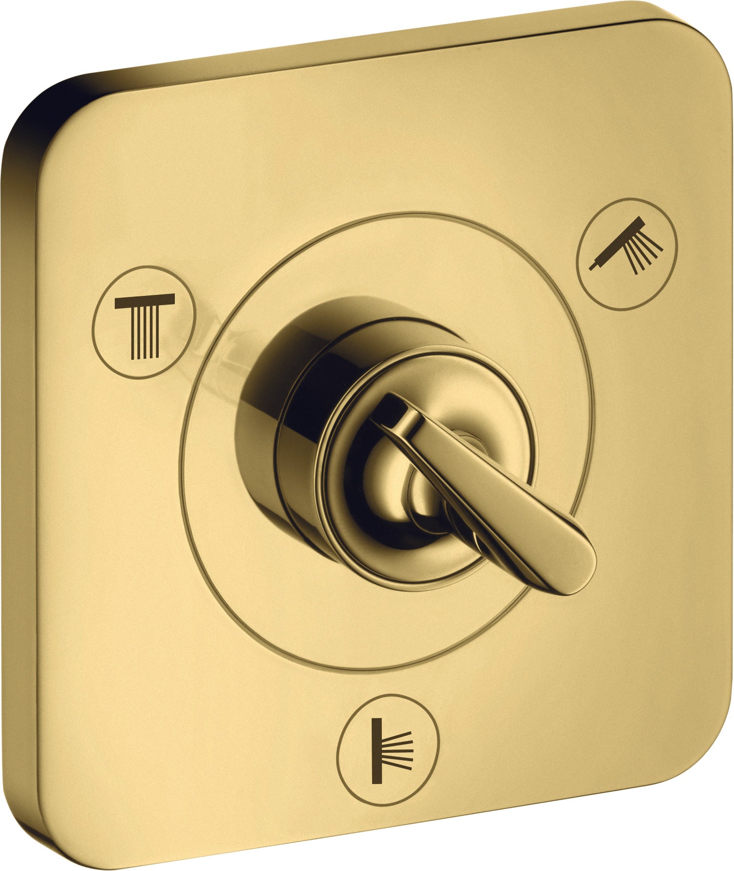 AXOR Citterio E Shut-off / diverter valve Trio / Quattro finish set 120 mm x 120 mm