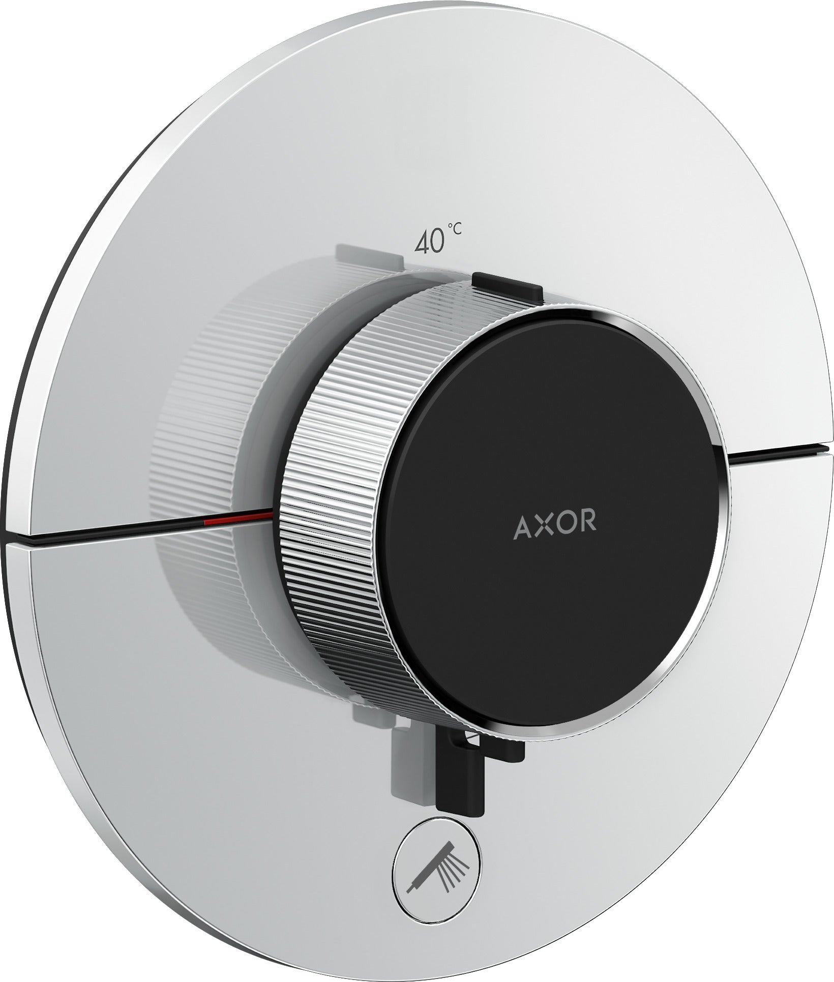 AXOR ShowerSelect ID Thermostat HighFlow for concealed installation round for 1 function and additional outlet