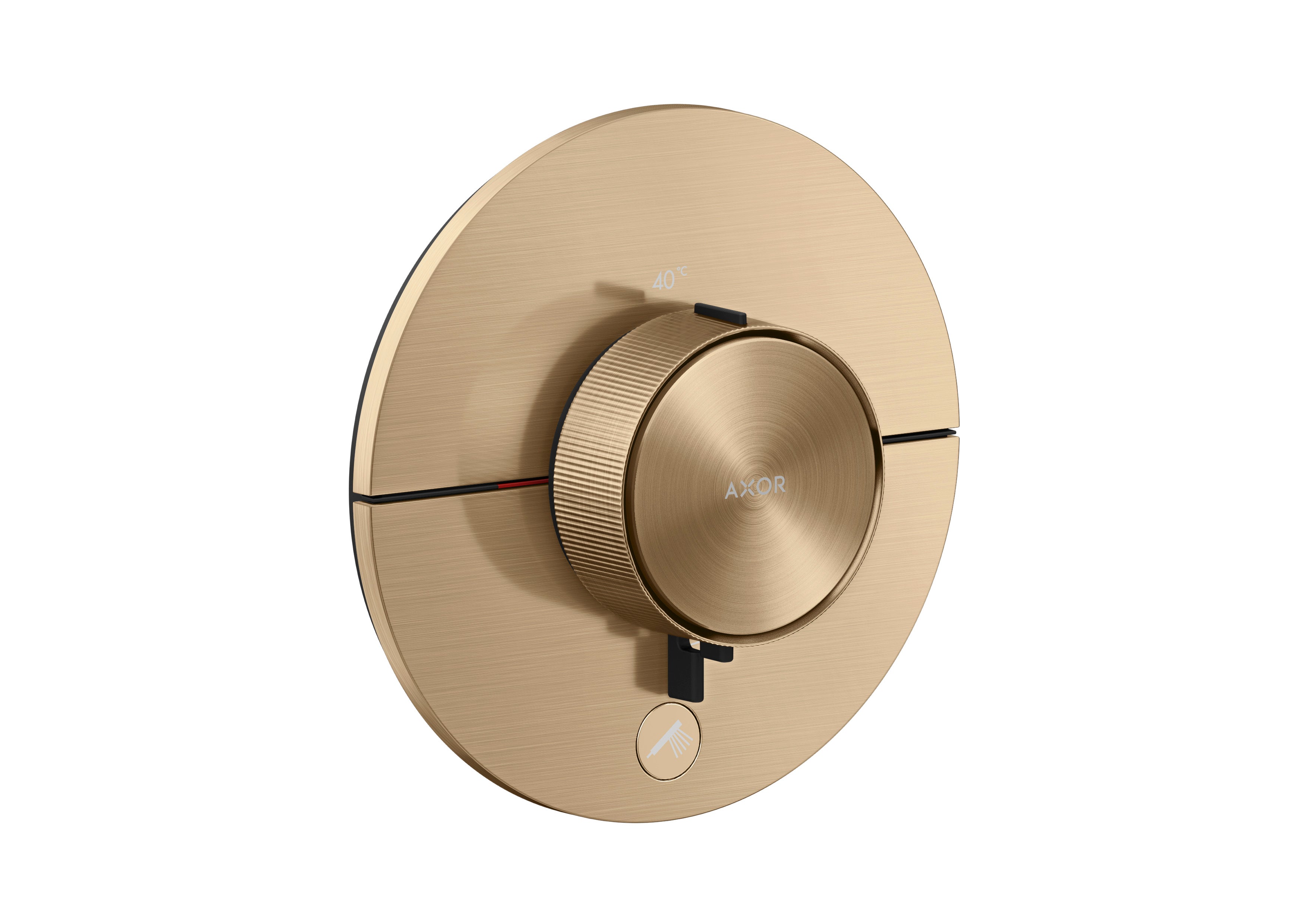 AXOR ShowerSelect ID Thermostat HighFlow for concealed installation round for 1 function and additional outlet