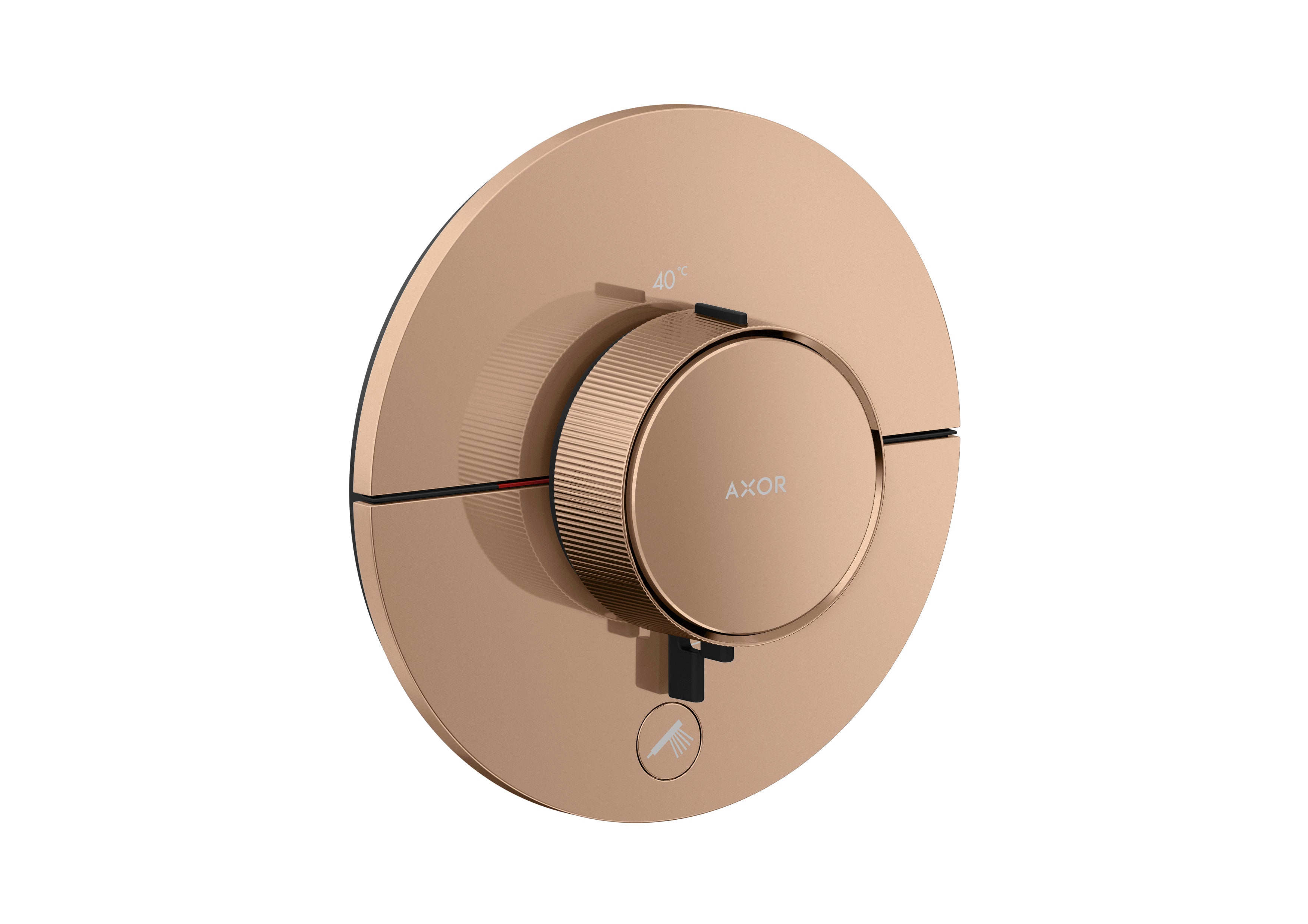 AXOR ShowerSelect ID Thermostat HighFlow for concealed installation round for 1 function and additional outlet