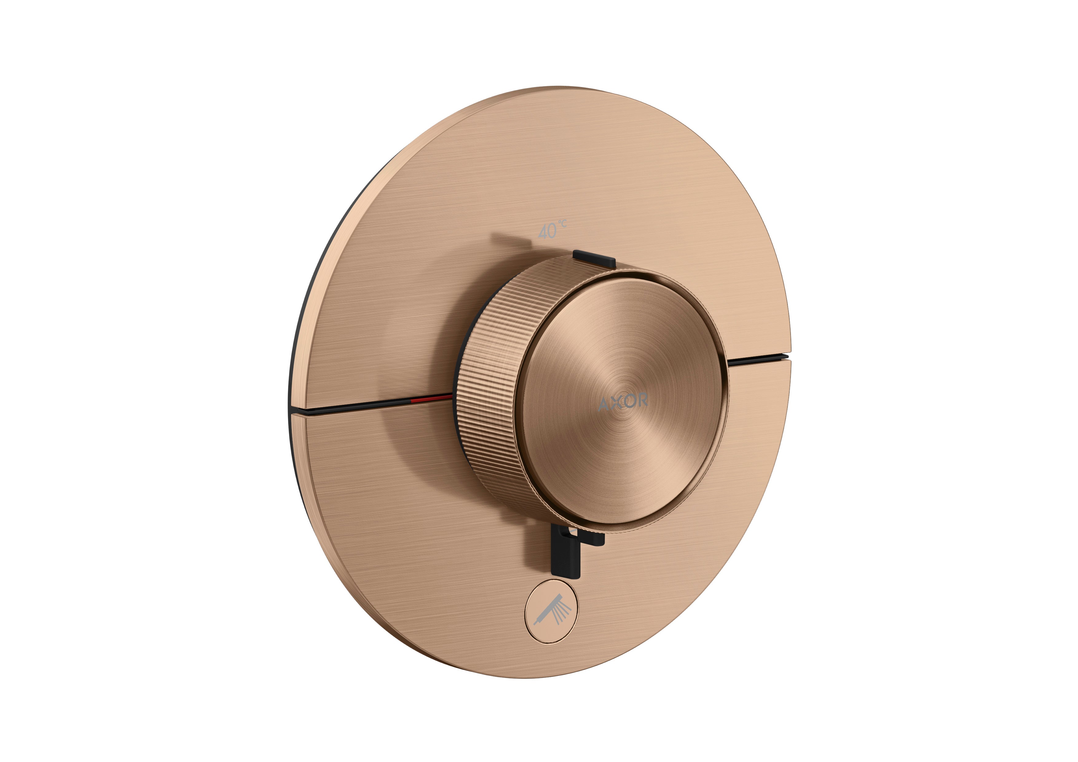 AXOR ShowerSelect ID Thermostat HighFlow for concealed installation round for 1 function and additional outlet