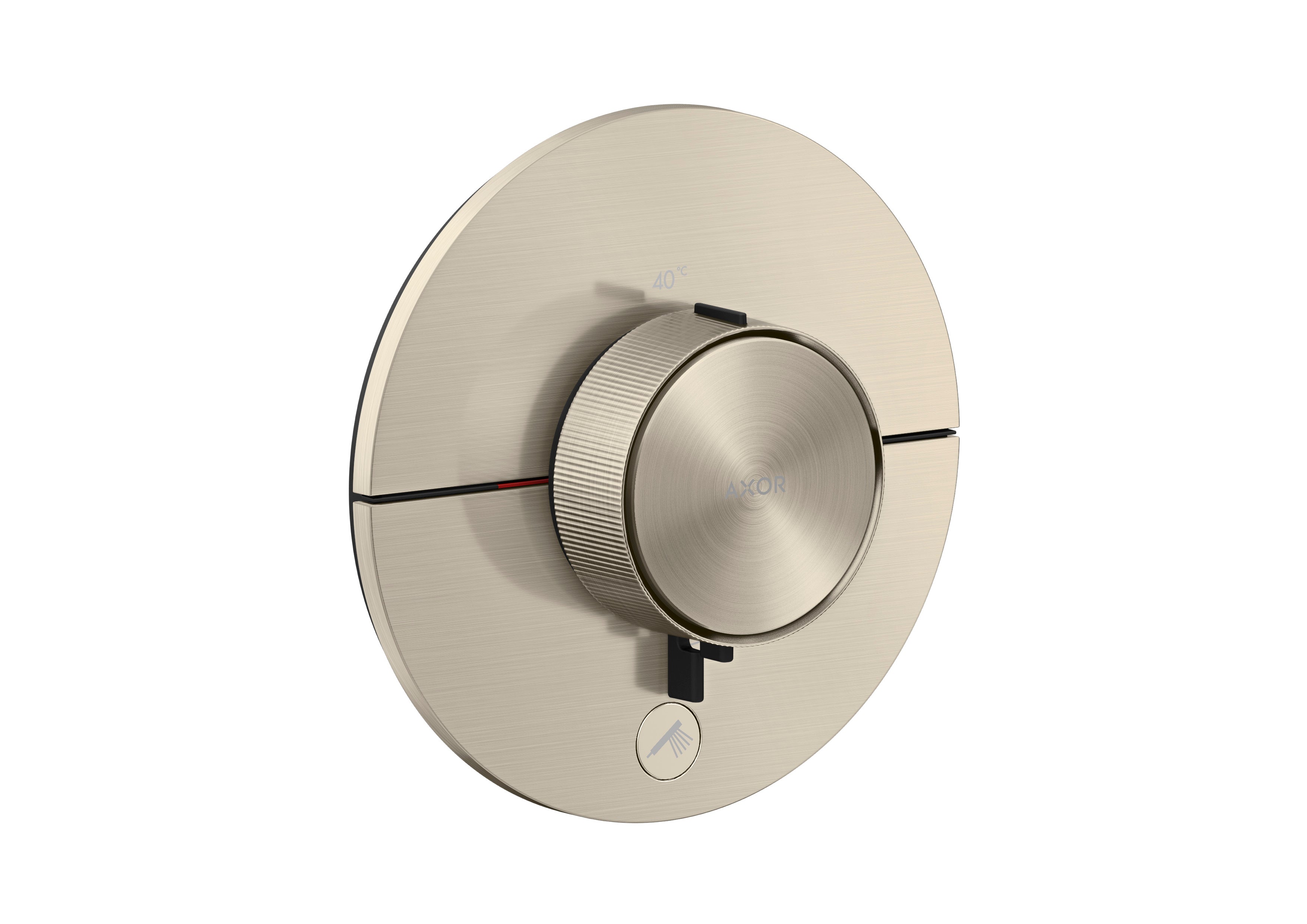 AXOR ShowerSelect ID Thermostat HighFlow for concealed installation round for 1 function and additional outlet