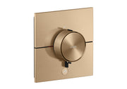 AXOR ShowerSelect ID Thermostat HighFlow for concealed installation square for 1 function and additional outlet