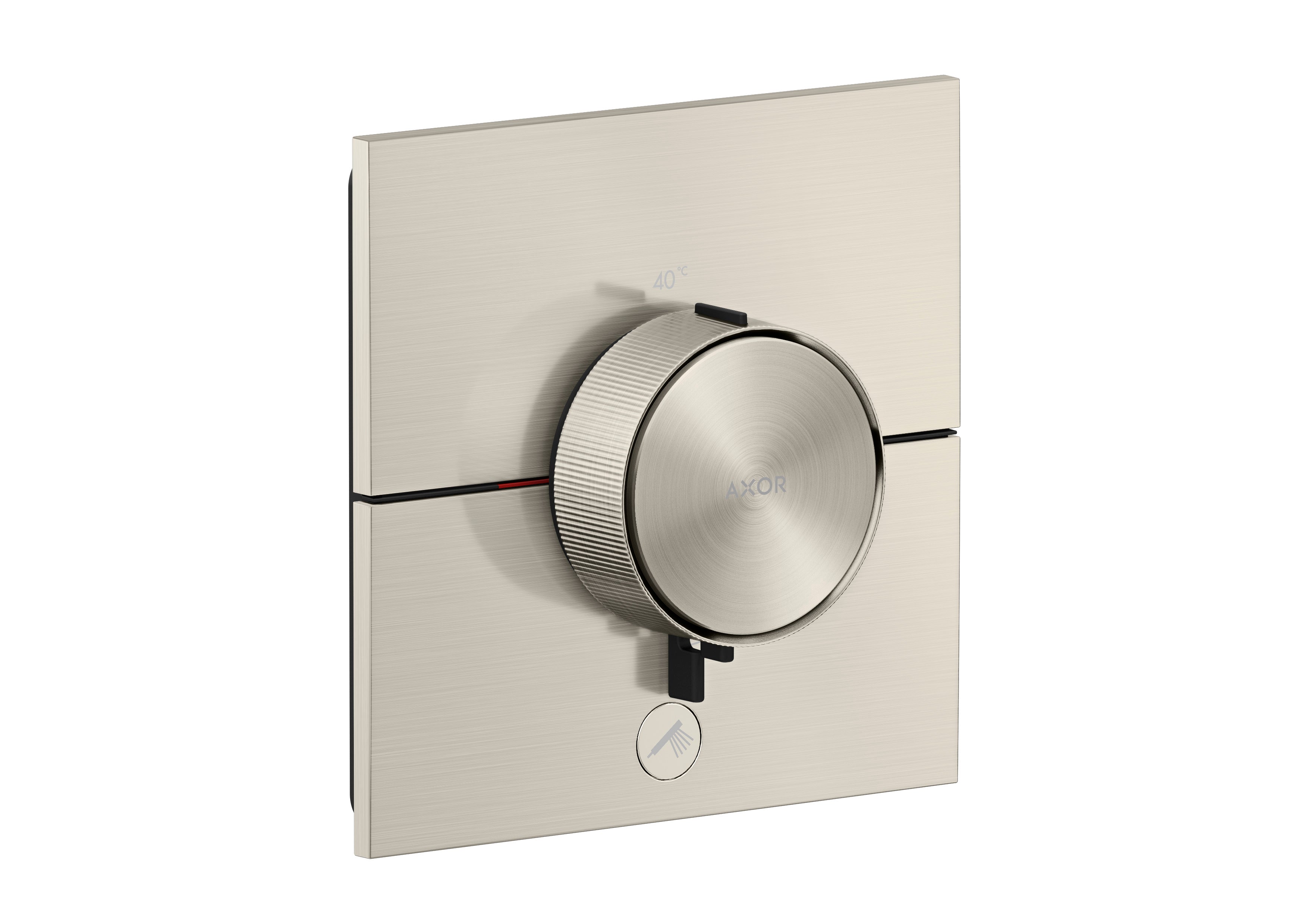 AXOR ShowerSelect ID Thermostat HighFlow for concealed installation square for 1 function and additional outlet