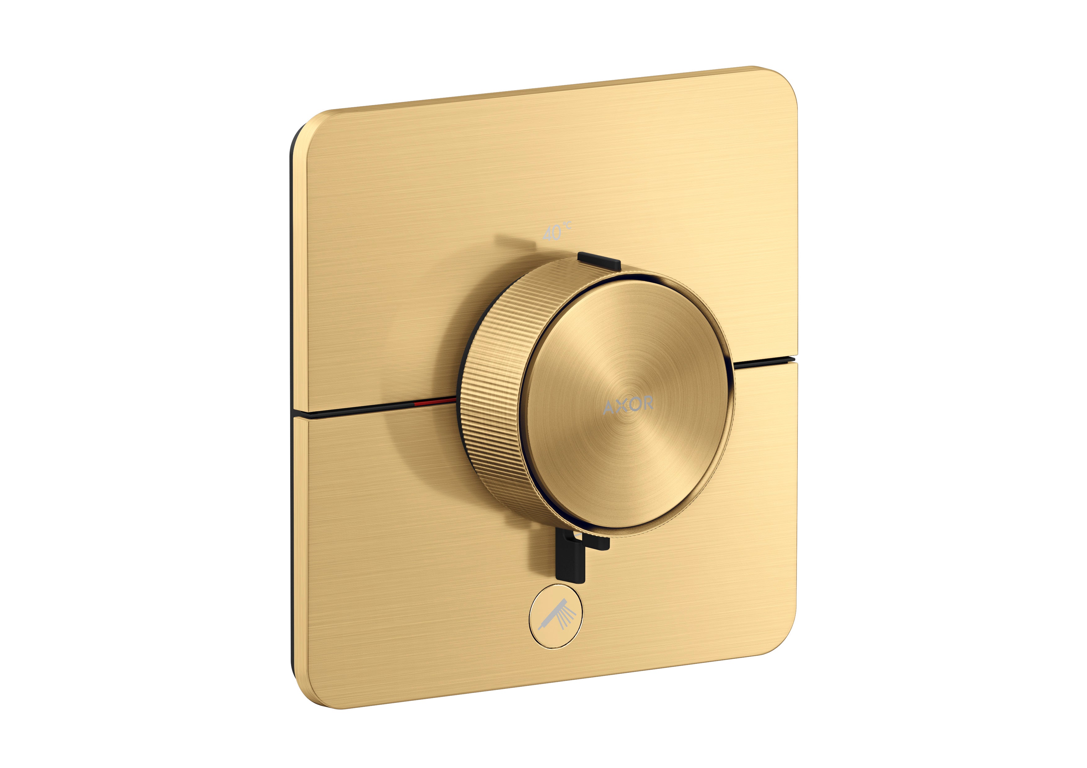 AXOR ShowerSelect ID Thermostat HighFlow for concealed installation SoftSquare for 1 function and additional outlet