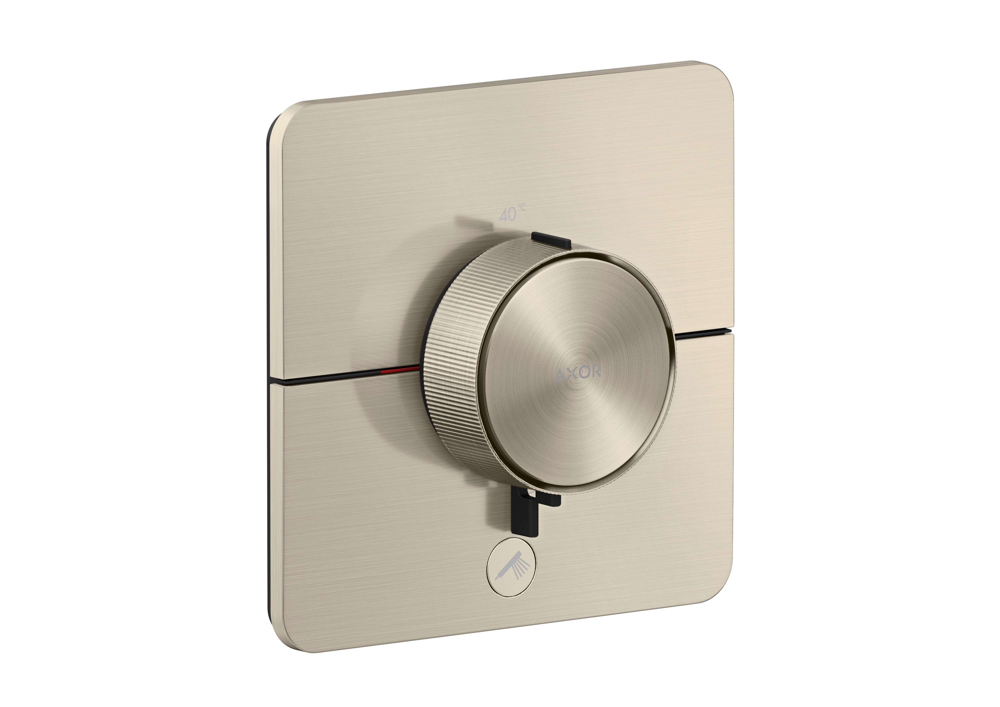 AXOR ShowerSelect ID Thermostat HighFlow for concealed installation SoftSquare for 1 function and additional outlet