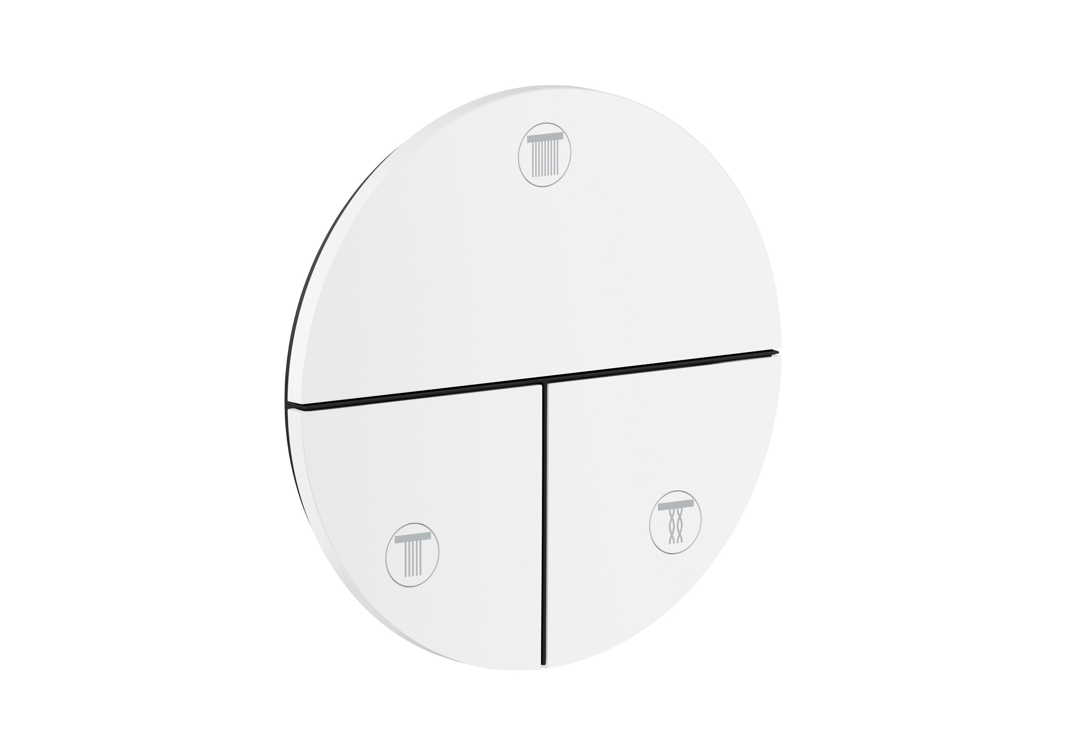 AXOR ShowerSelect ID Valve for concealed installation round for 3 functions
