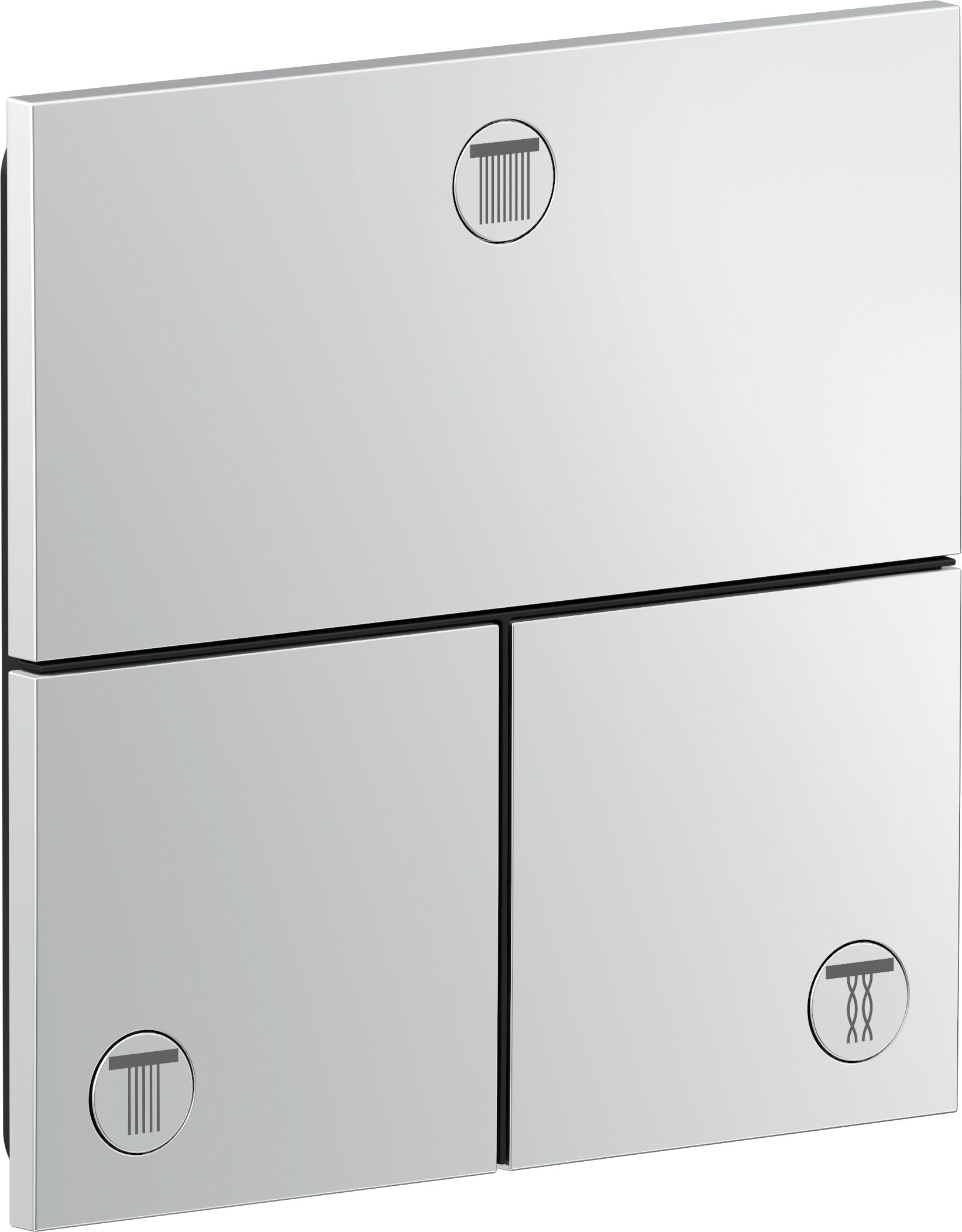 AXOR ShowerSelect ID Valve for concealed installation square for 3 functions