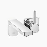 Lulu Wall Mounted Single Lever Basin Mixer Without Pop Up Waste Chrome