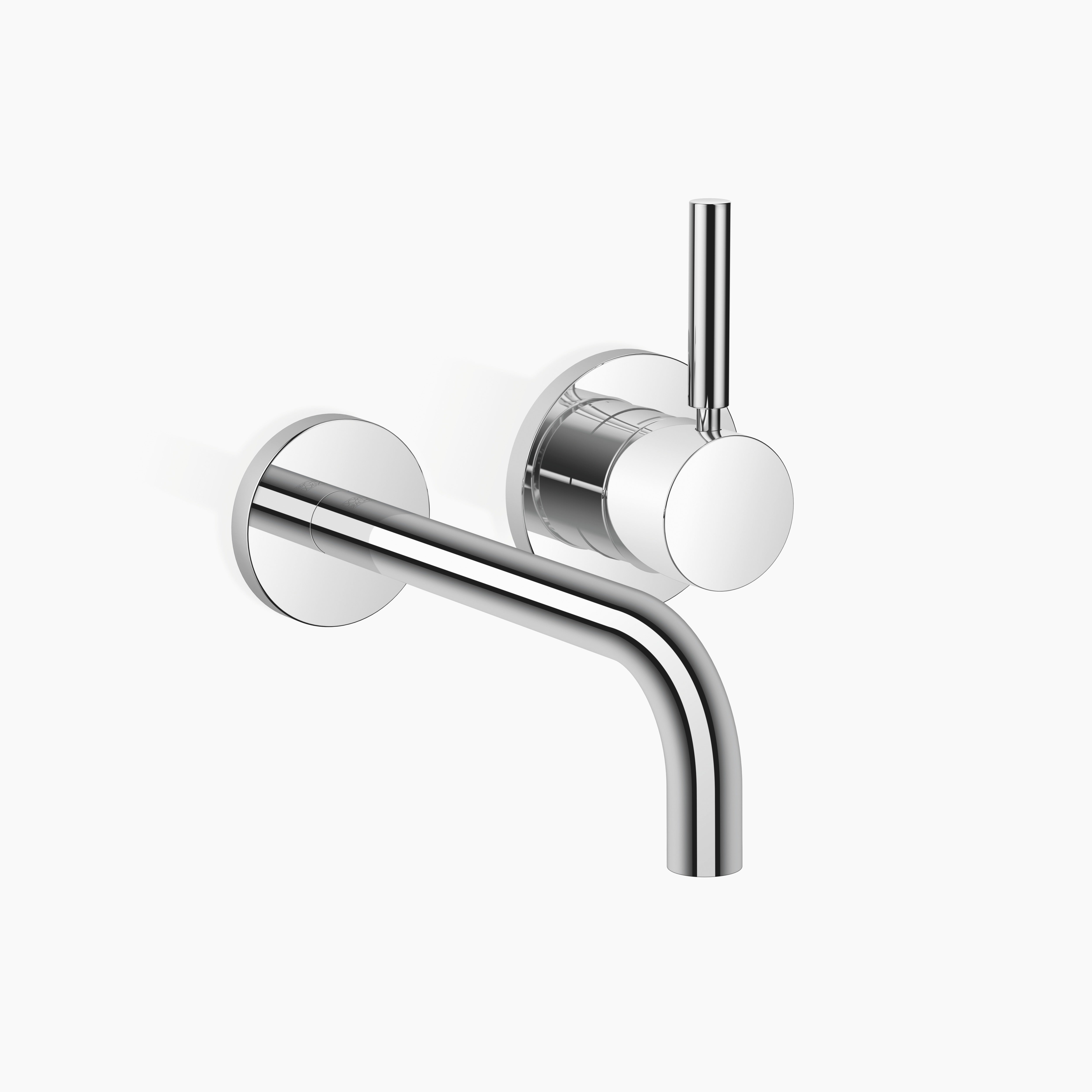 Meta Wall Mounted Single Lever Basin Mixer With Individual Rosettes Chrome