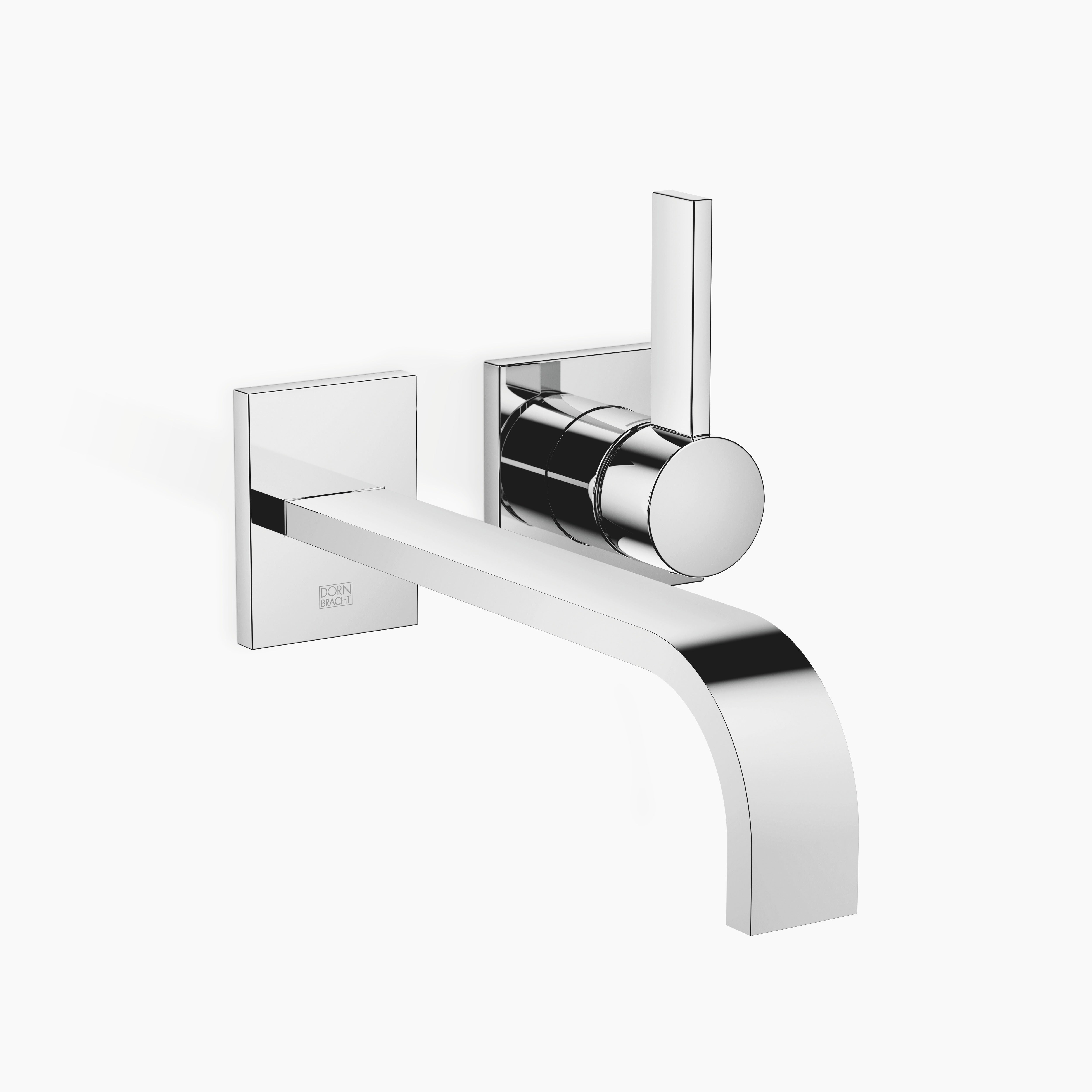 Mem Wall Mounted Single Lever Basin Mixer Without Pop Up Waste Chrome IV