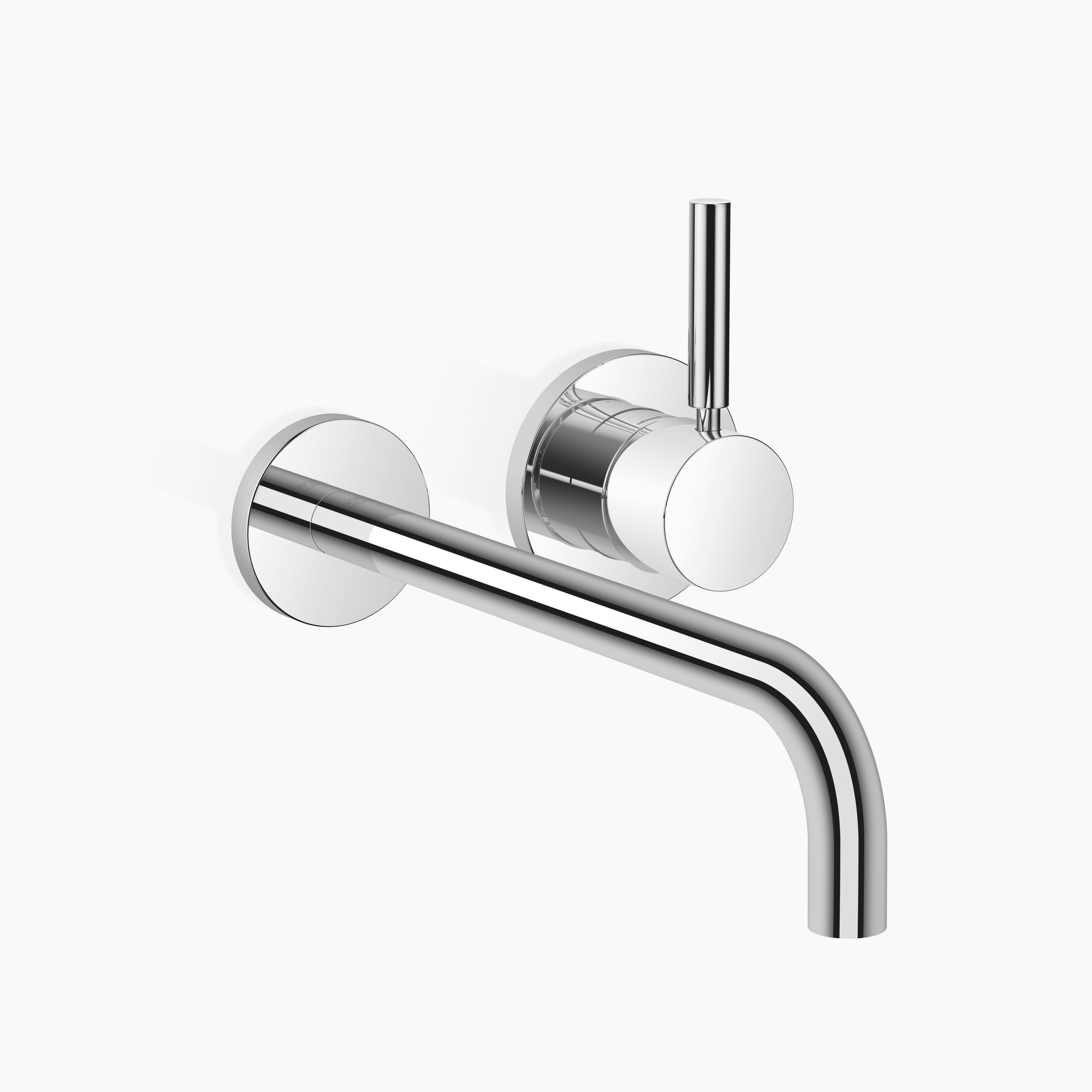 Meta Wall Mounted Single Lever Basin Mixer With Individual Rosettes Chrome II