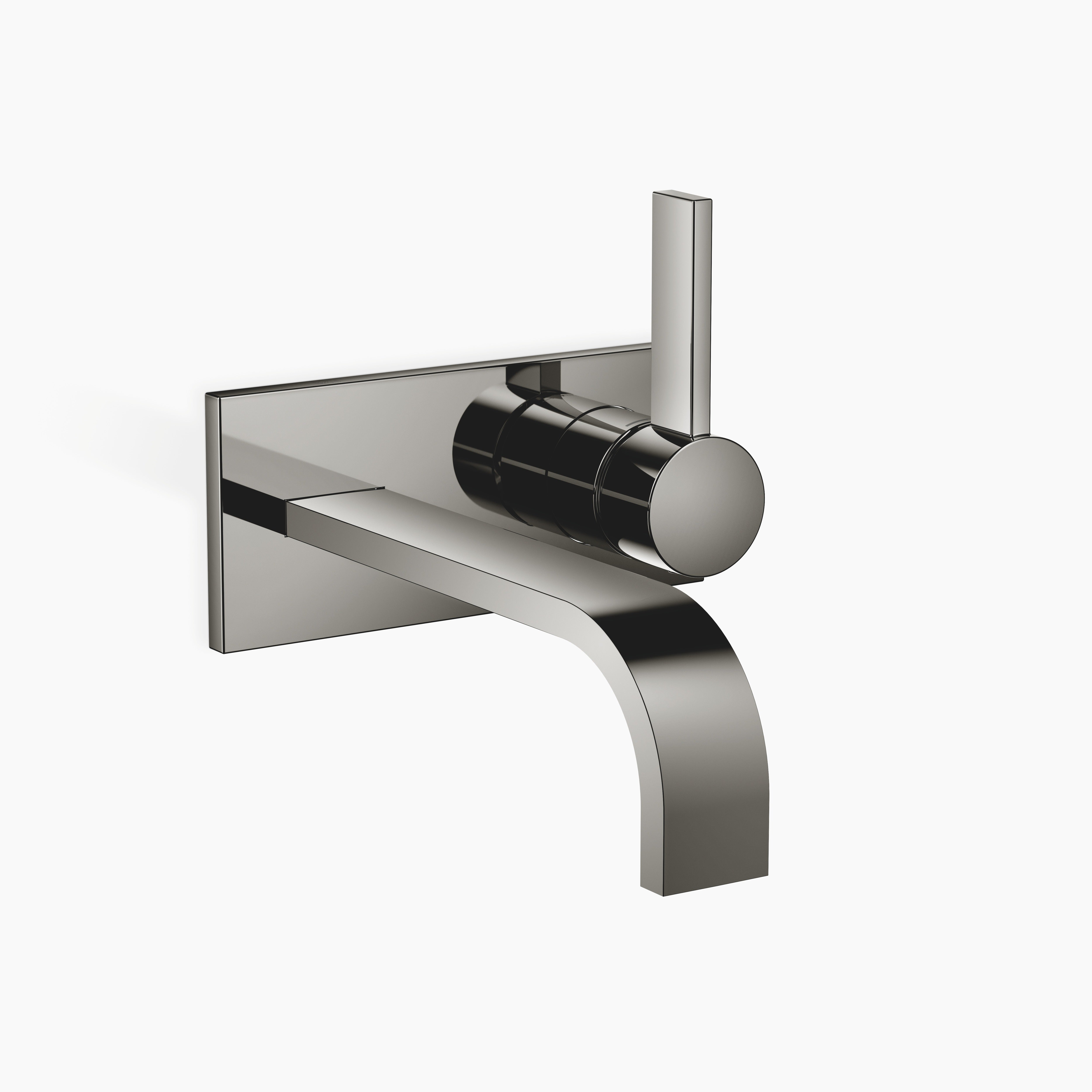 Mem Wall Mounted Single Lever Basin Mixer With Cover Plate Without Pop Up Waste Chrome