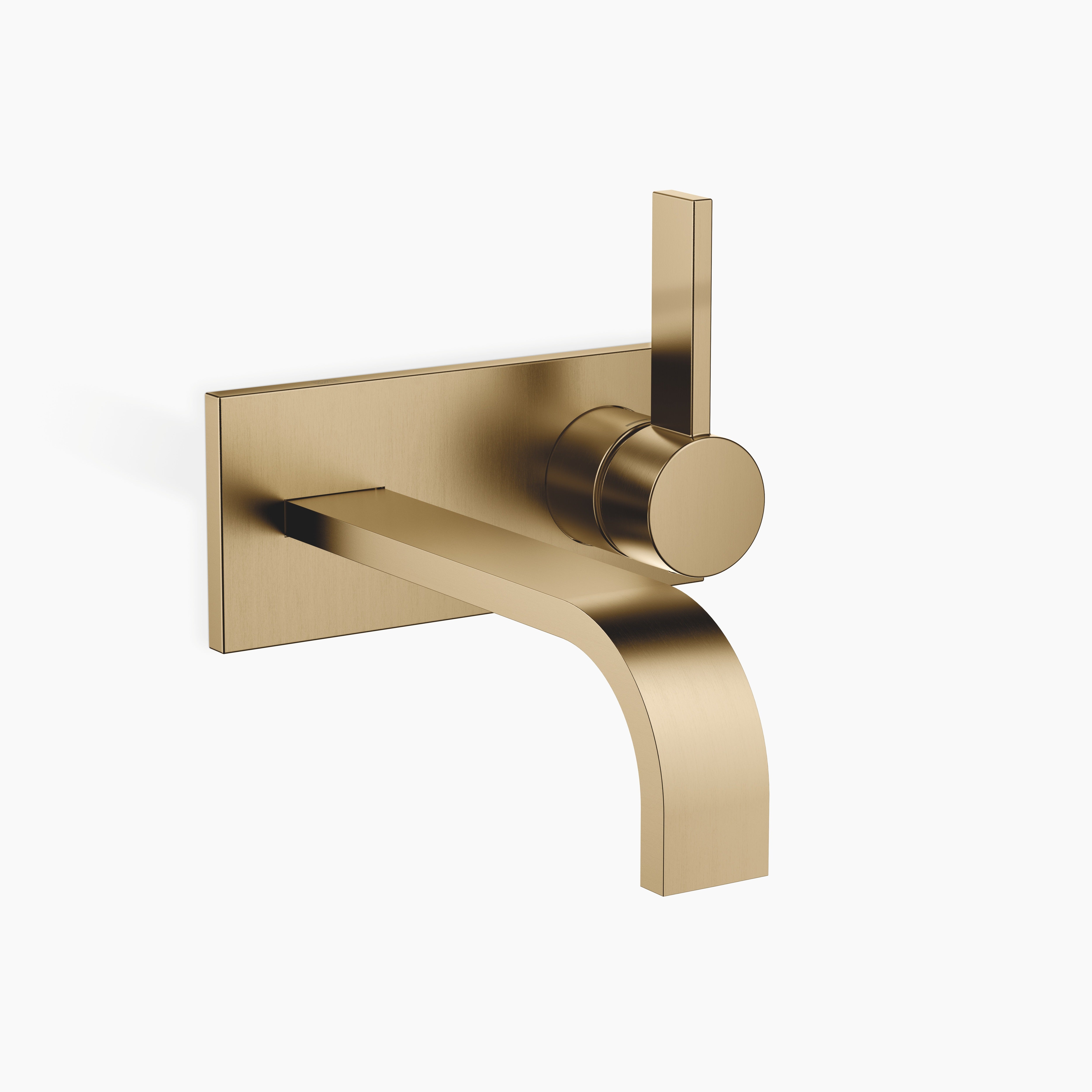 Mem Wall Mounted Single Lever Basin Mixer With Cover Plate Without Pop Up Waste Chrome