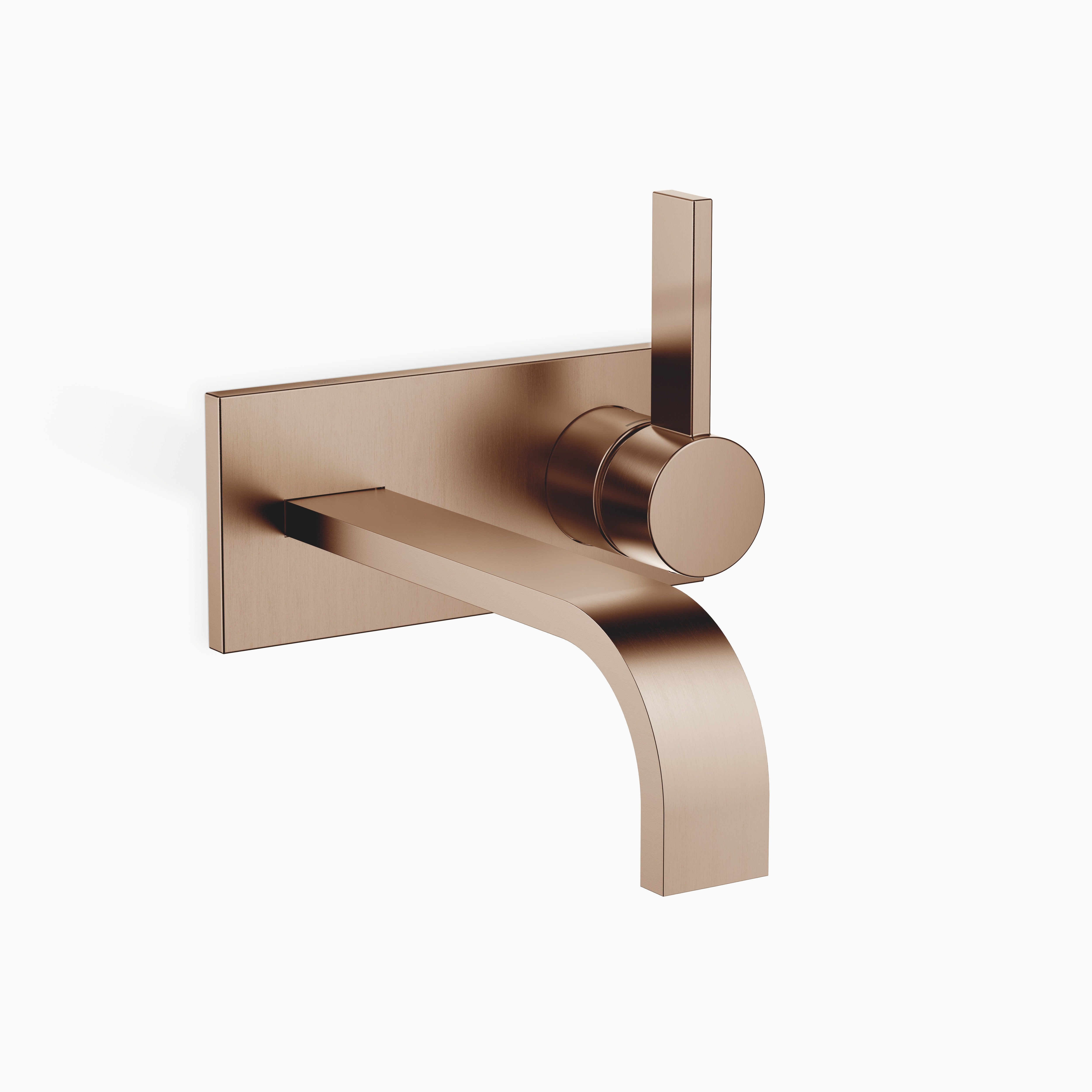 Mem Wall Mounted Single Lever Basin Mixer With Cover Plate Without Pop Up Waste Chrome