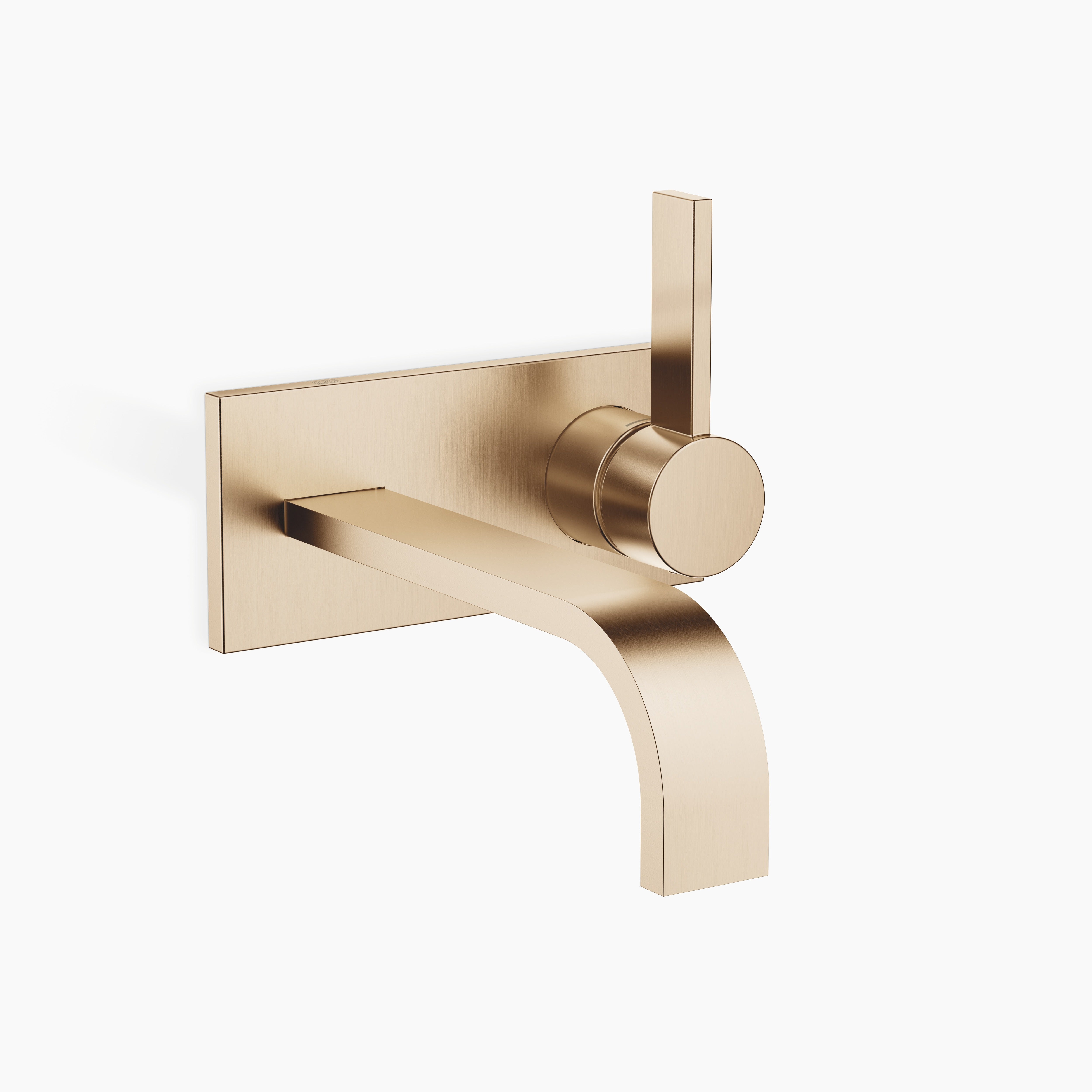 Mem Wall Mounted Single Lever Basin Mixer With Cover Plate Without Pop Up Waste Chrome