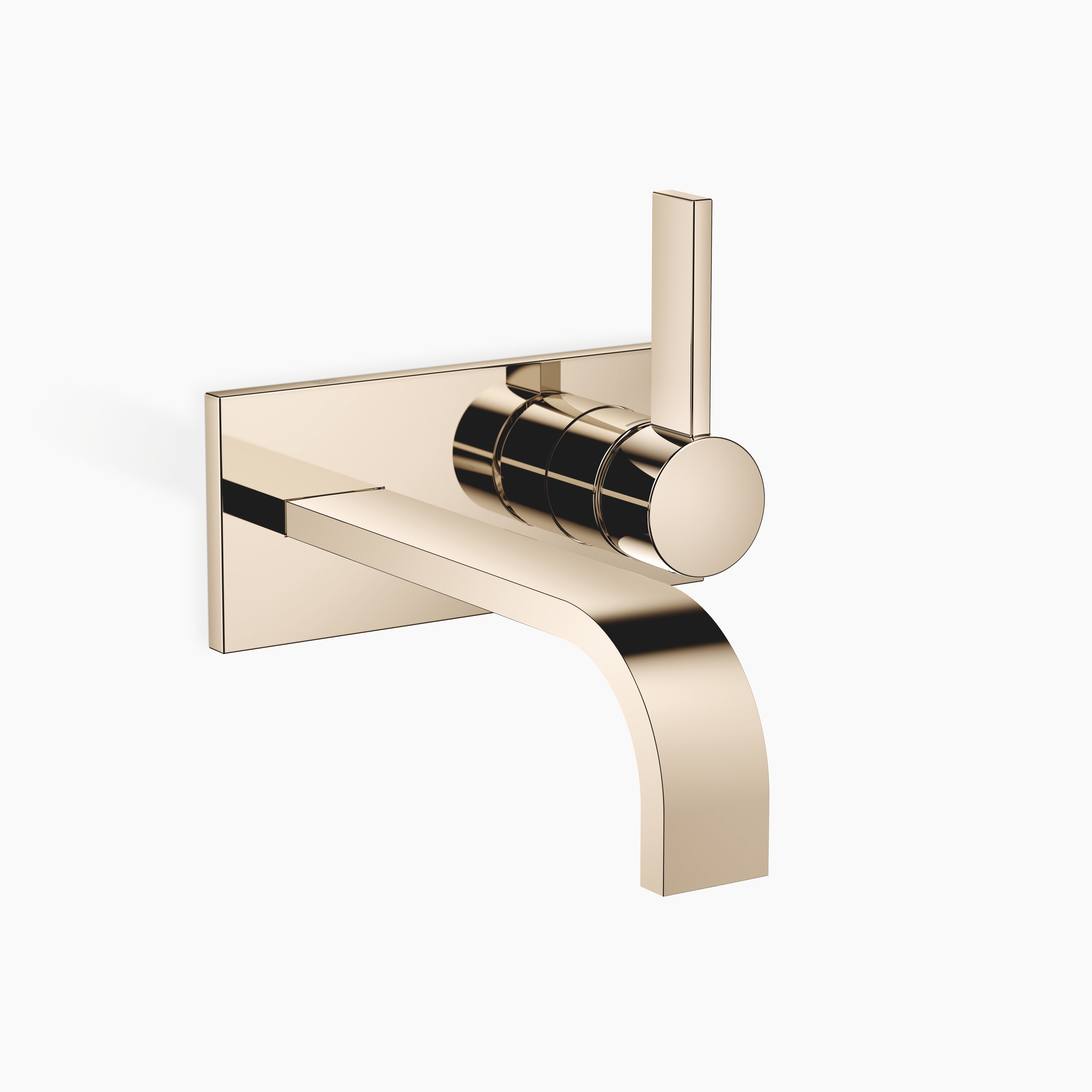 Mem Wall Mounted Single Lever Basin Mixer With Cover Plate Without Pop Up Waste Chrome