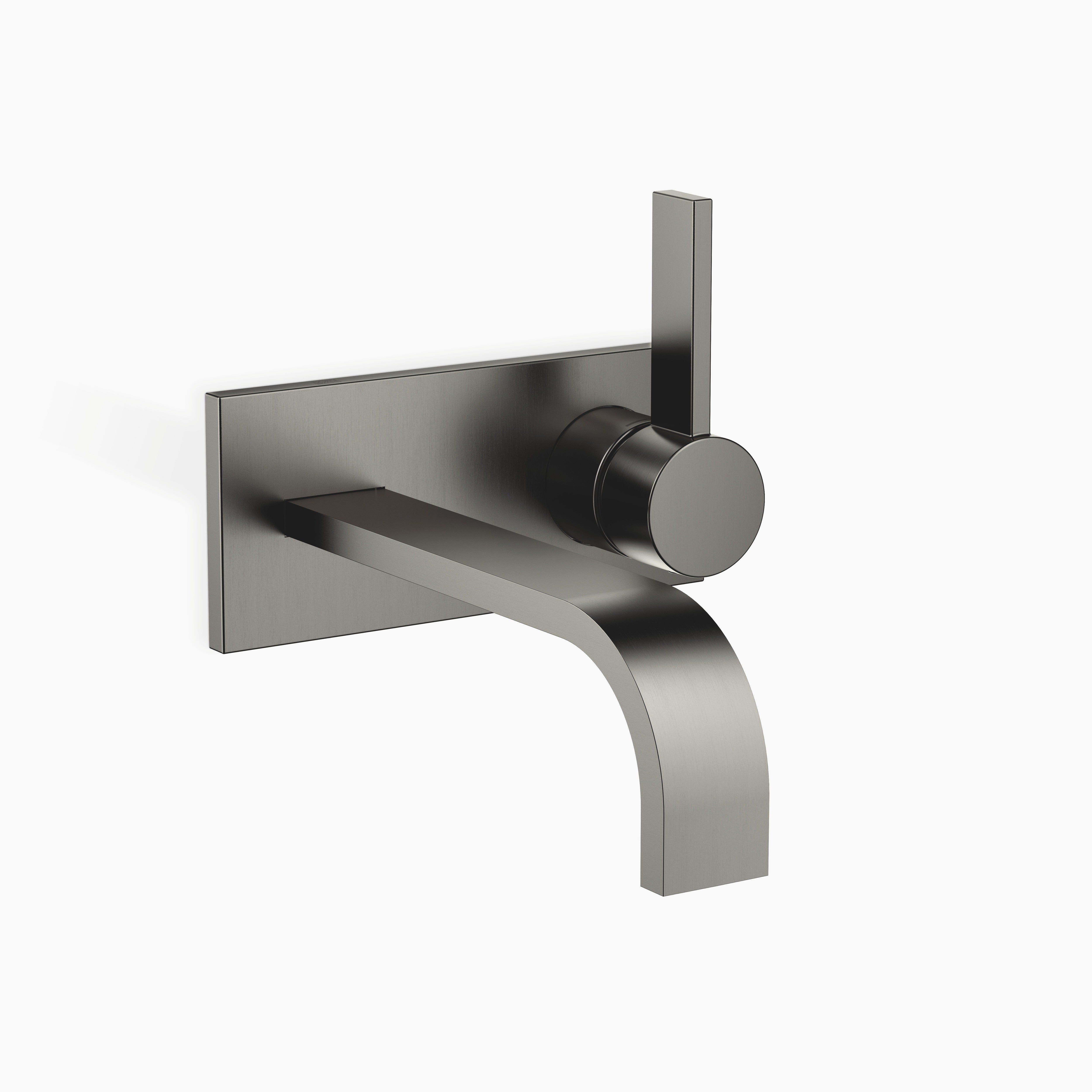 Mem Wall Mounted Single Lever Basin Mixer With Cover Plate Without Pop Up Waste Chrome