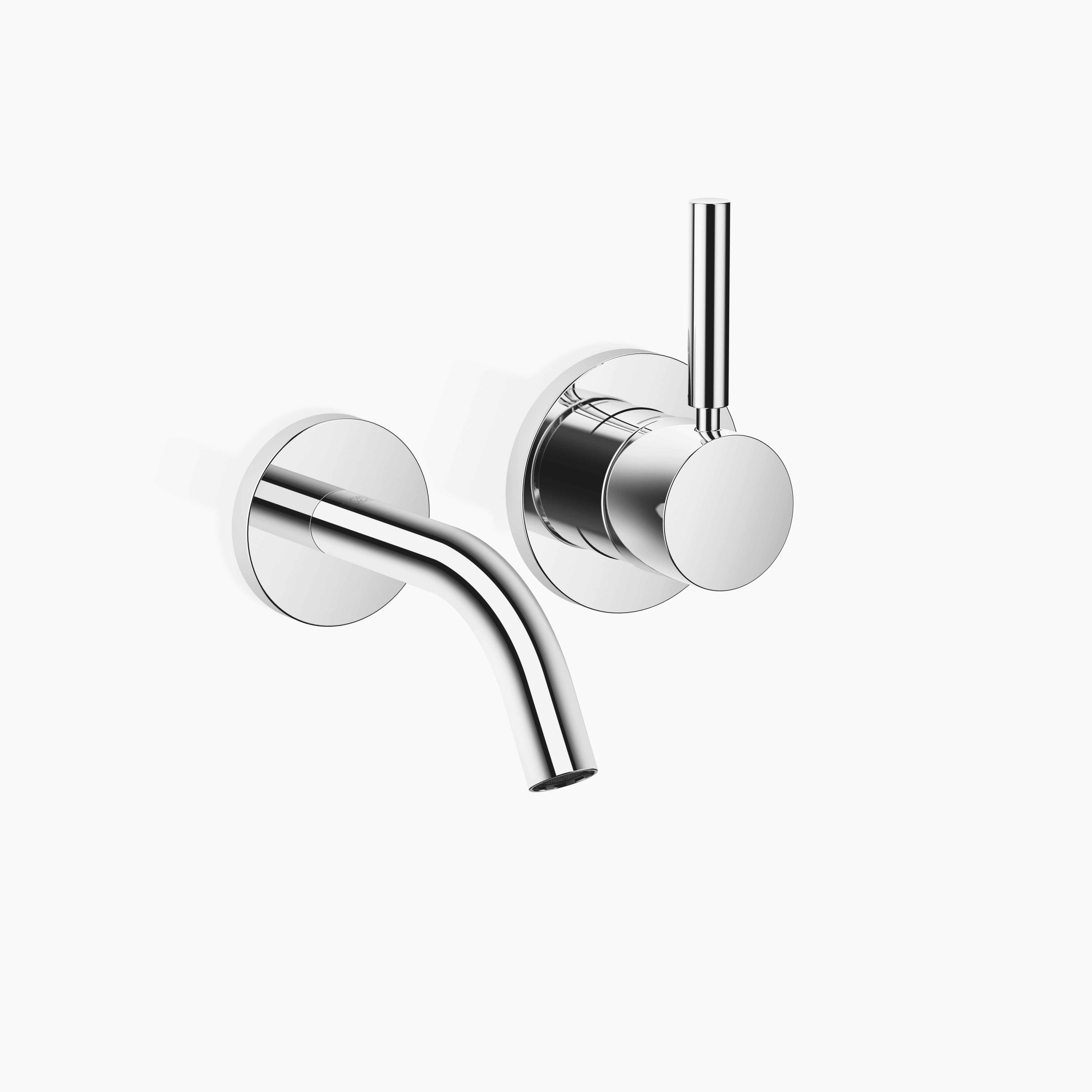 Meta Wall Mounted Single Lever Basin Mixer Without Pop Up Waste Chrome IV