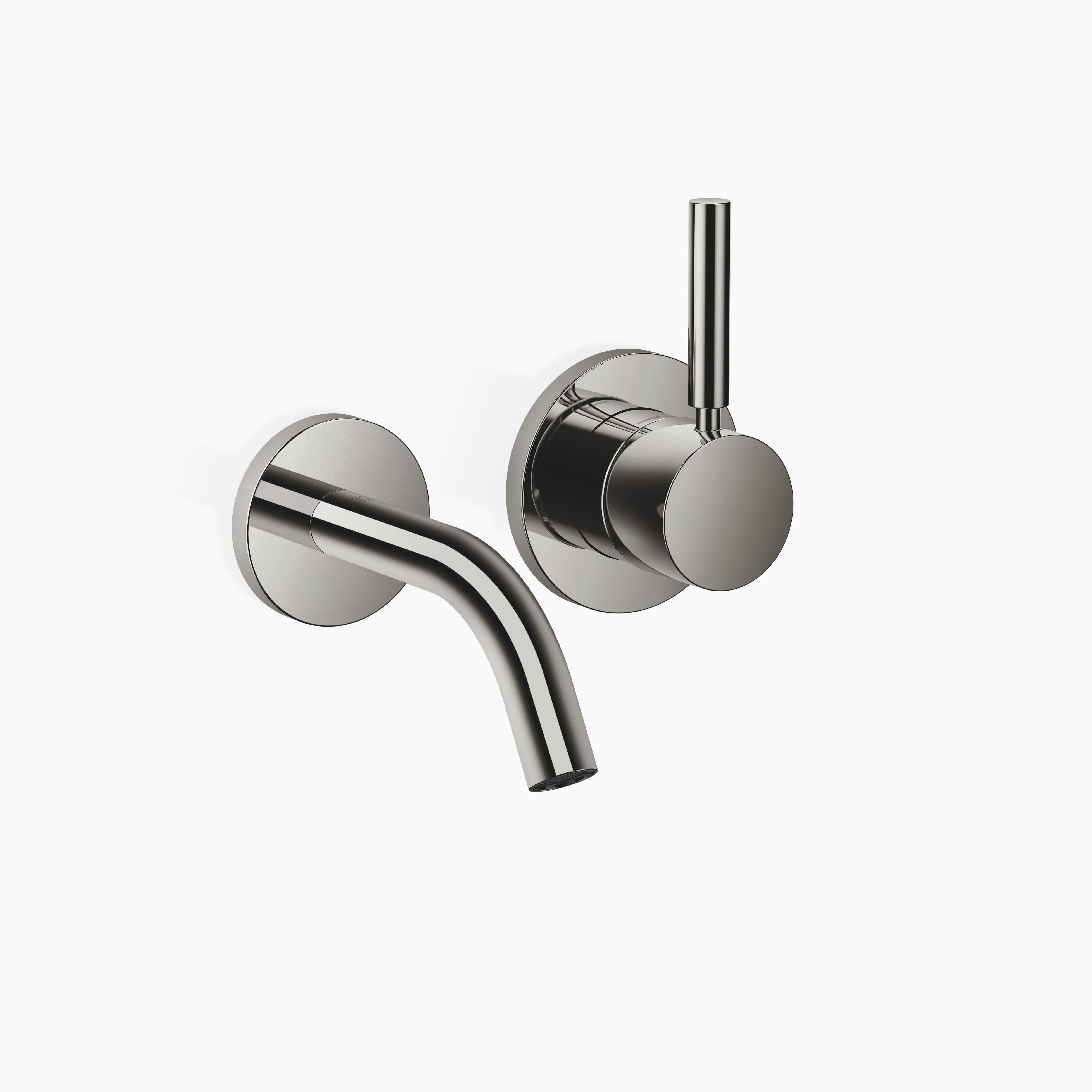 Meta Wall Mounted Single Lever Basin Mixer Without Pop Up Waste Chrome IV