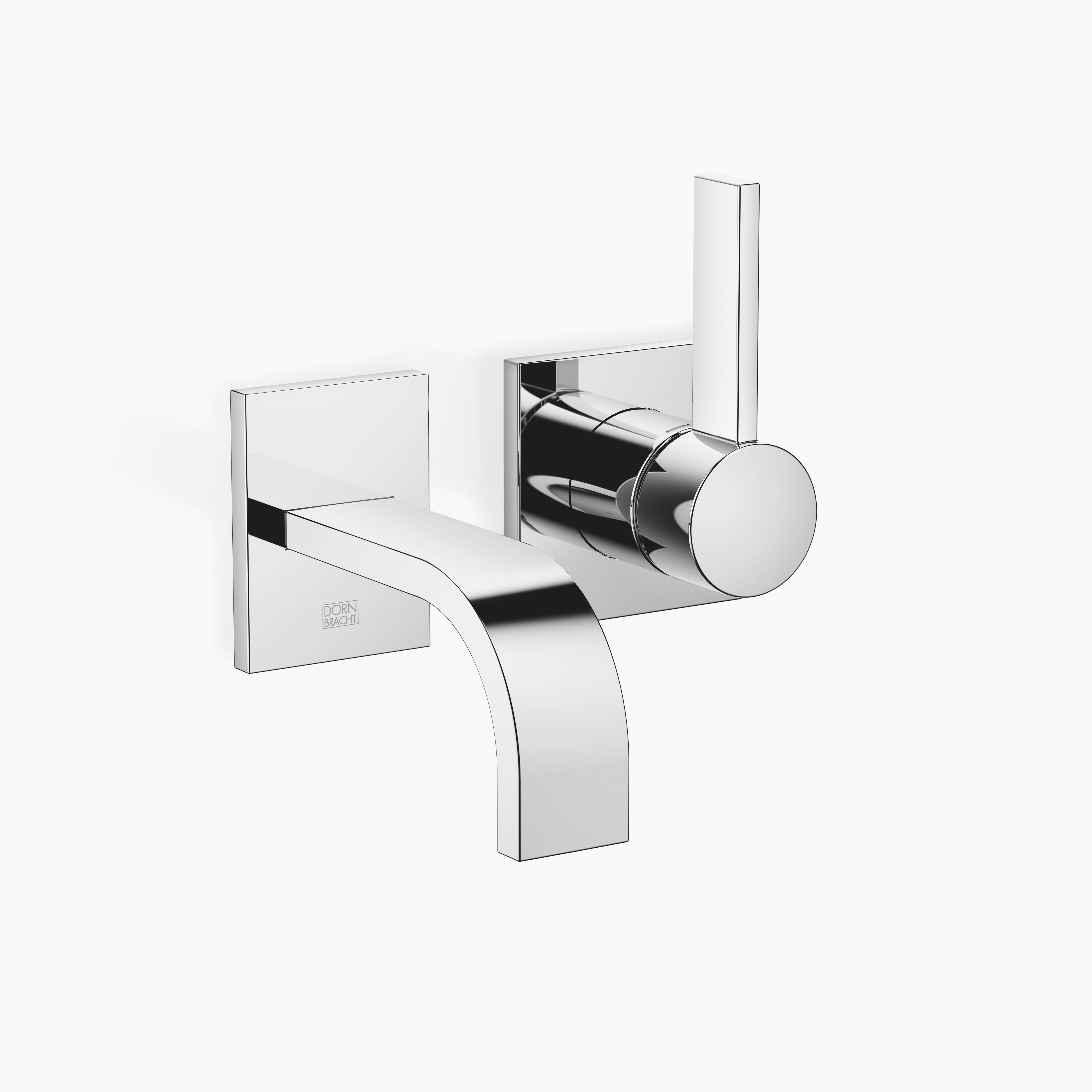 Mem Wall Mounted Single Lever Basin Mixer Without Pop Up Waste Chrome V
