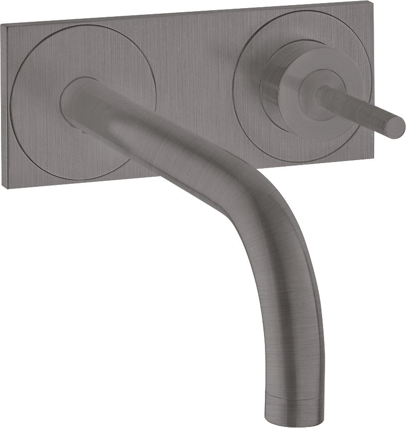 AXOR Uno Single lever basin mixer for concealed installation wall-mounted with spout 165 mm and plate