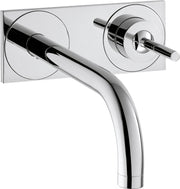 AXOR Uno Single lever basin mixer for concealed installation wall-mounted with spout 225 mm and plate