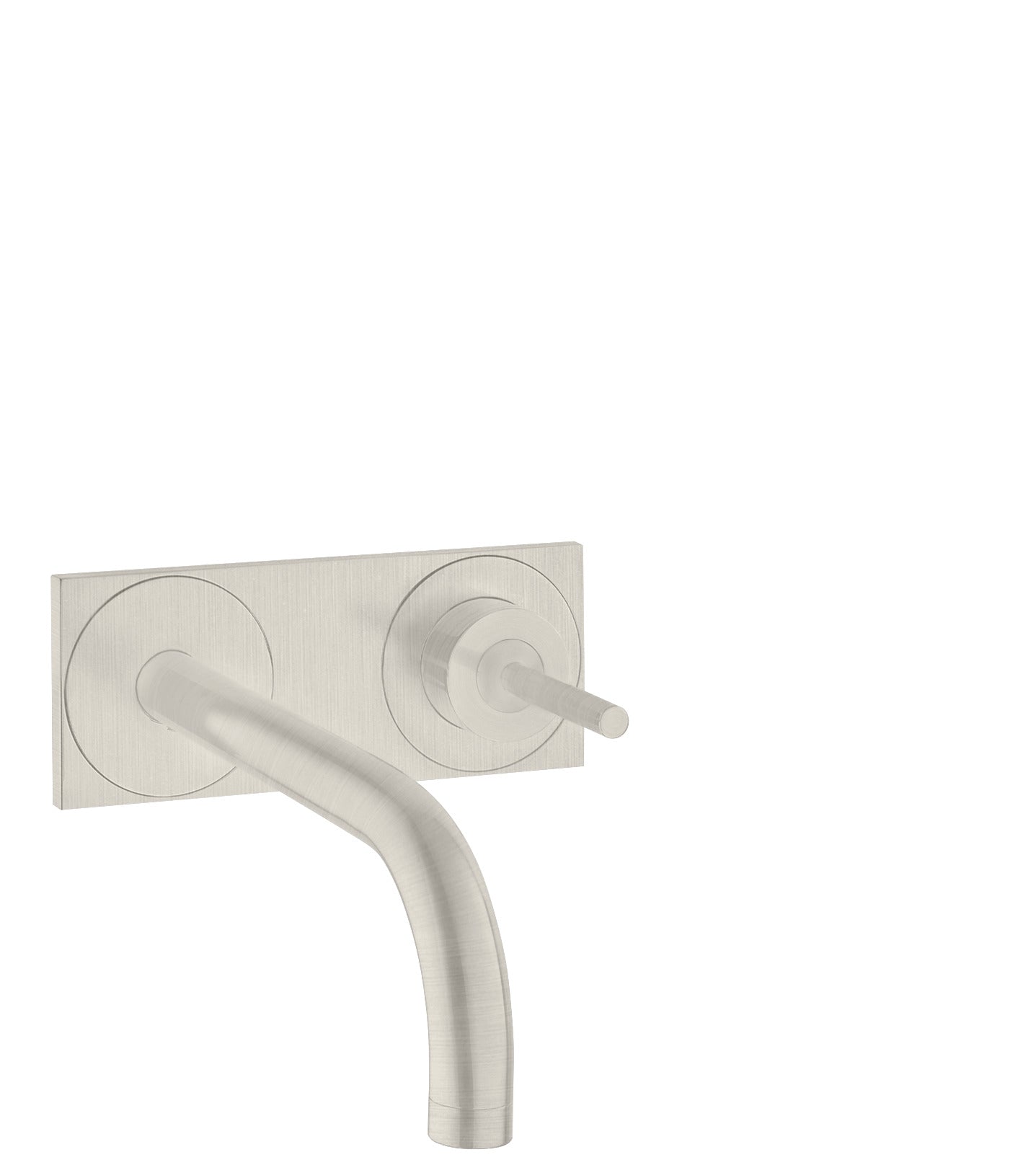 AXOR Uno Single lever basin mixer for concealed installation wall-mounted with spout 225 mm and plate
