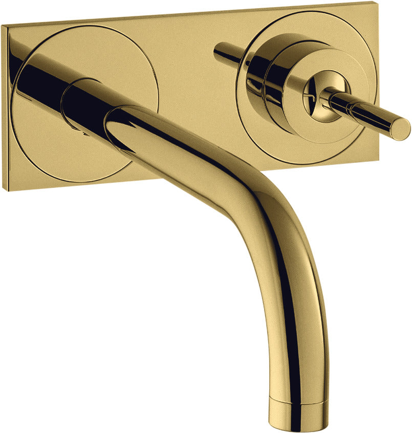 AXOR Uno Single lever basin mixer for concealed installation wall-mounted with spout 225 mm and plate