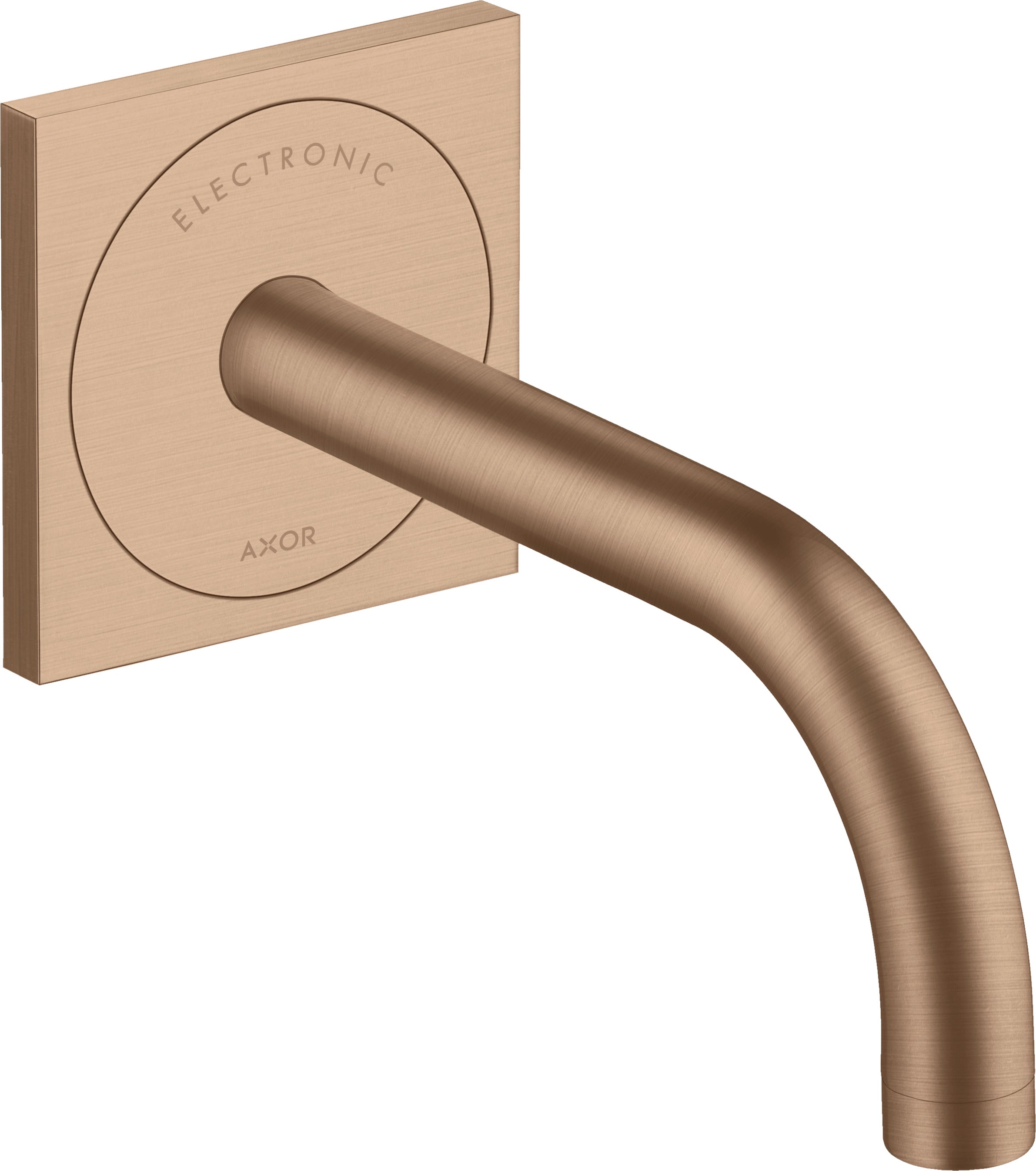 AXOR Uno Electronic basin mixer for concealed installation wall-mounted with spout 165 mm