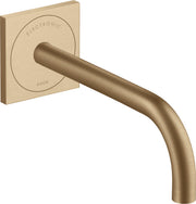 AXOR Uno Electronic basin mixer for concealed installation wall-mounted with spout 225 mm