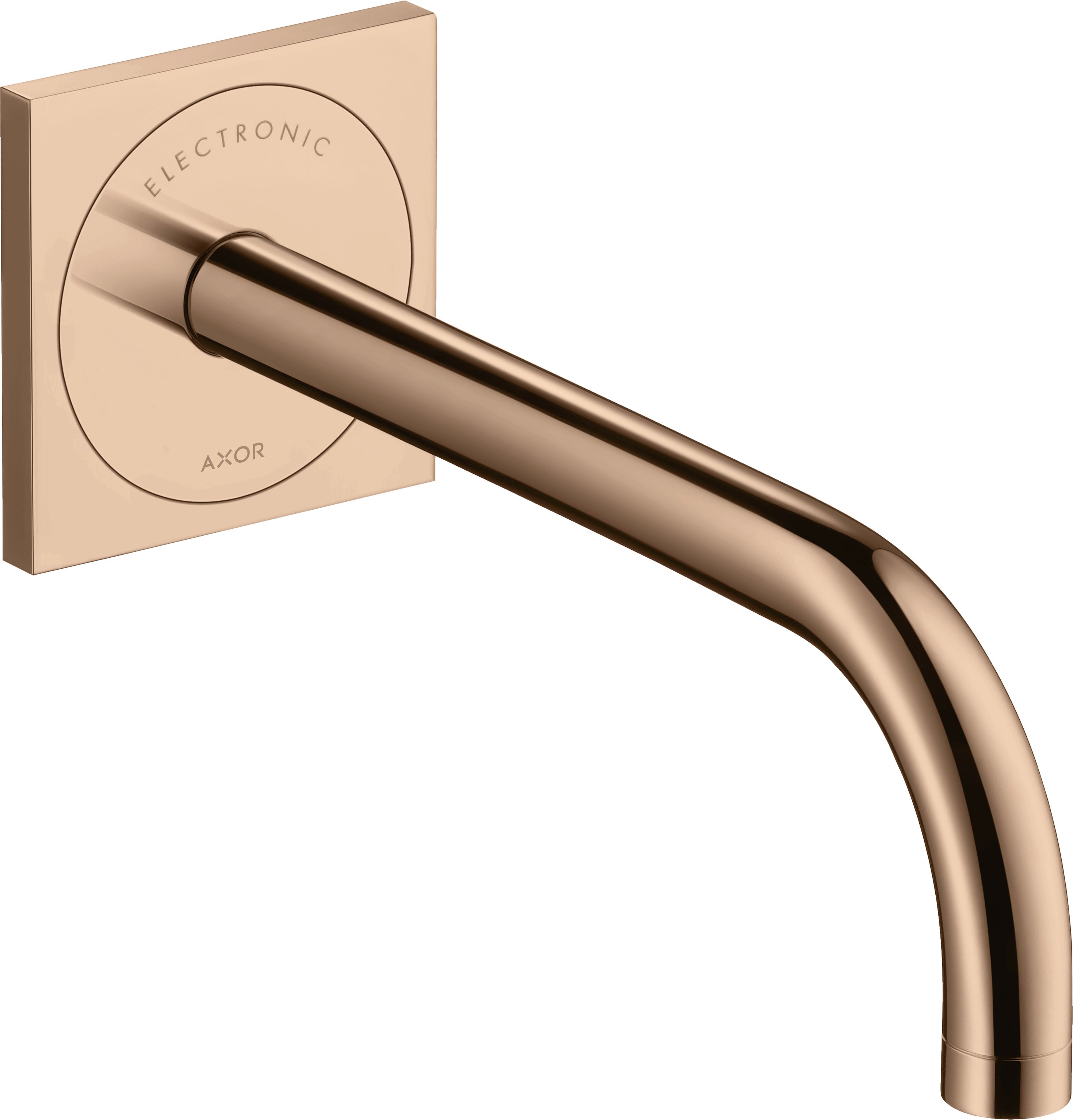 AXOR Uno Electronic basin mixer for concealed installation wall-mounted with spout 225 mm