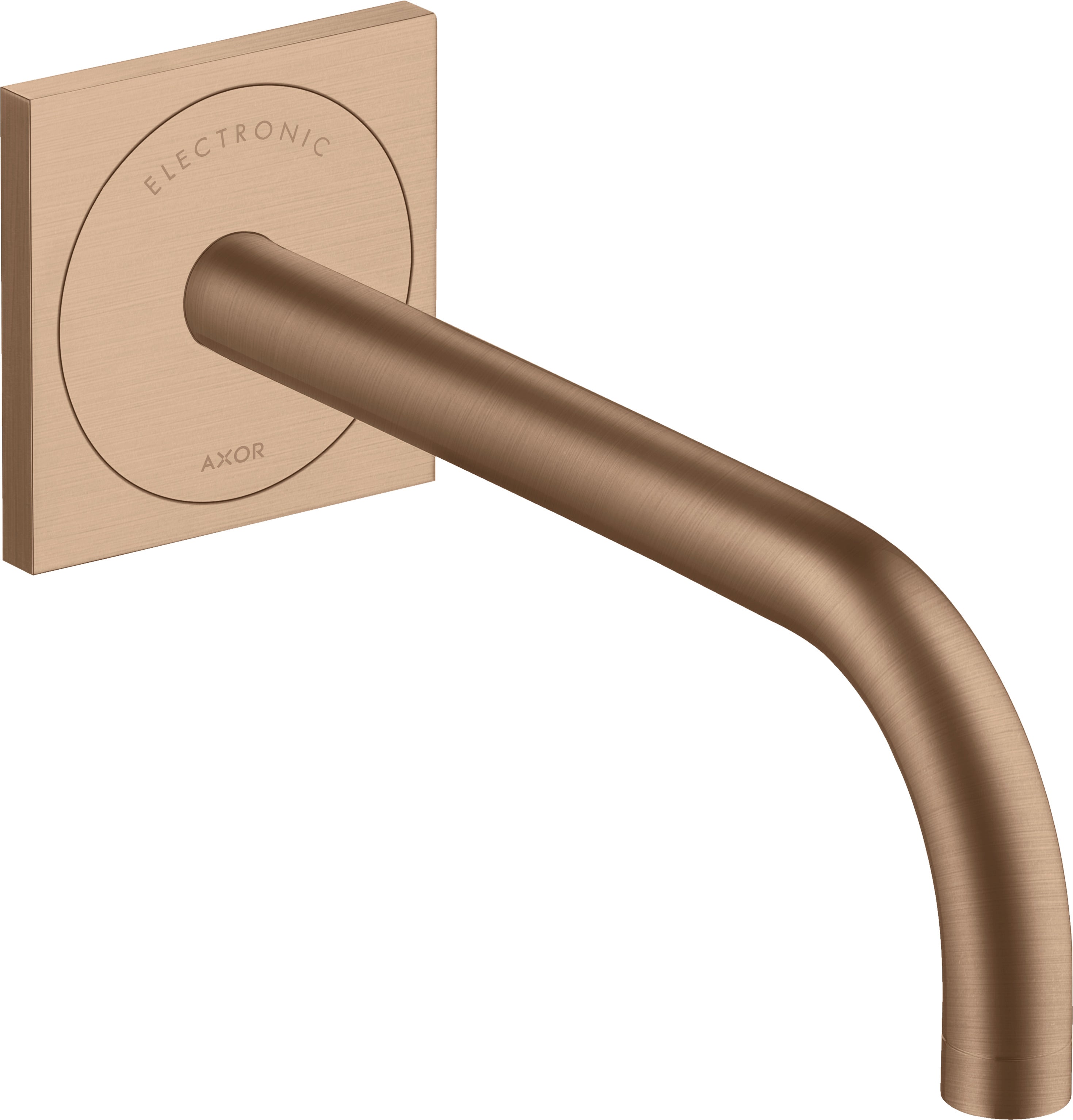 AXOR Uno Electronic basin mixer for concealed installation wall-mounted with spout 225 mm