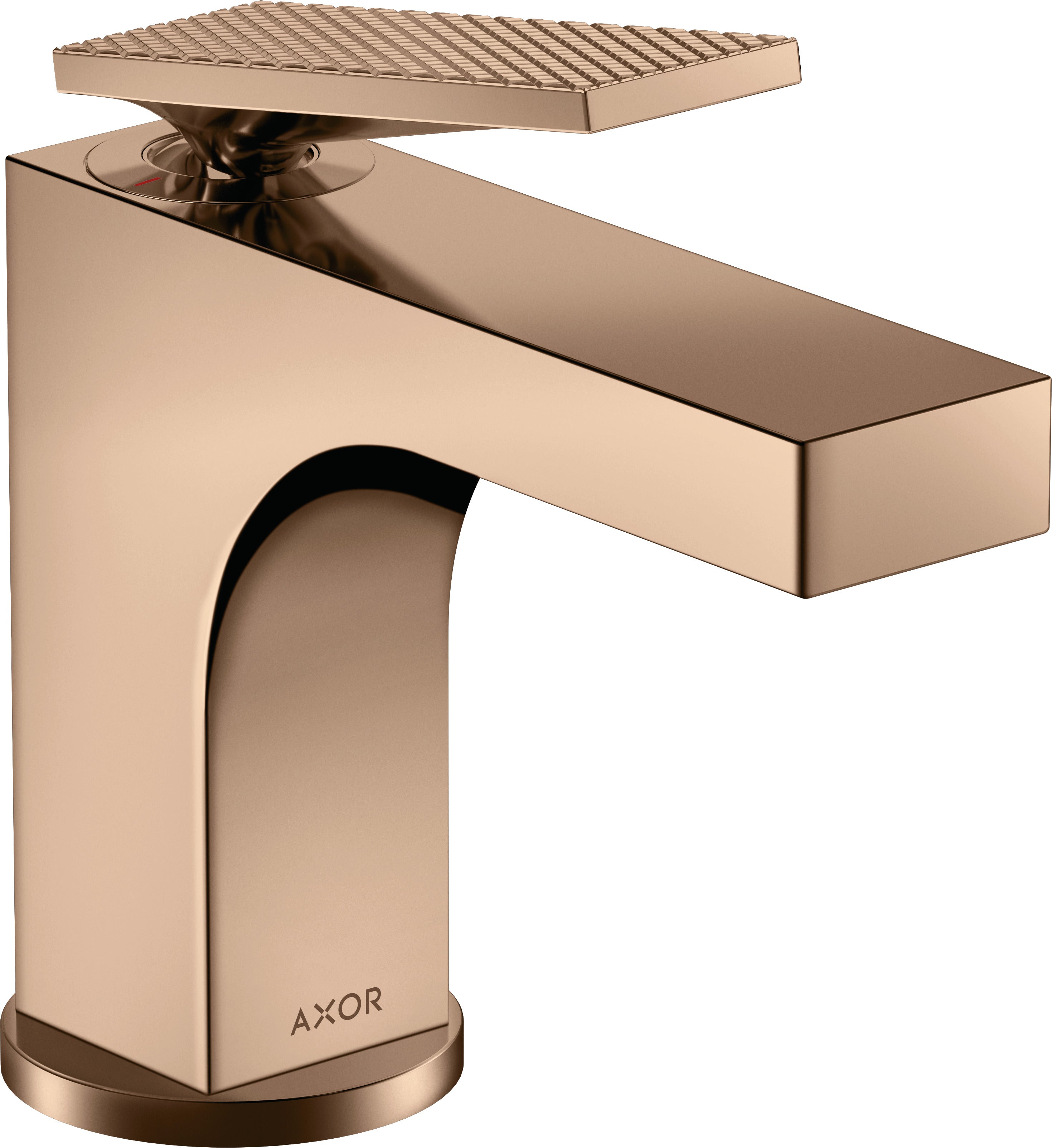 AXOR Citterio Single lever basin mixer 90 with lever handle for hand wash basins with pop-up waste set - rhombic cut