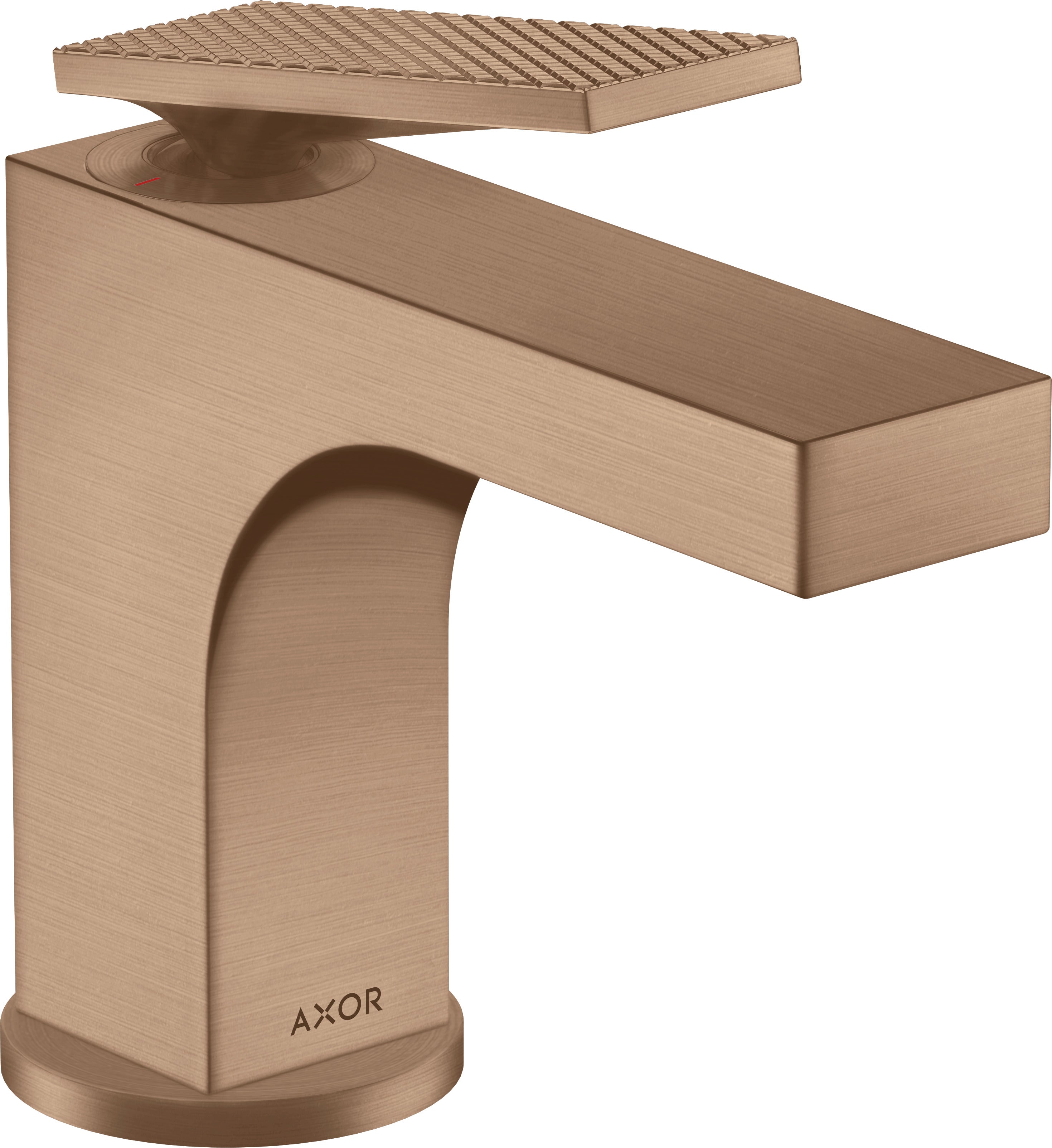 AXOR Citterio Single lever basin mixer 90 with lever handle for hand wash basins with pop-up waste set - rhombic cut