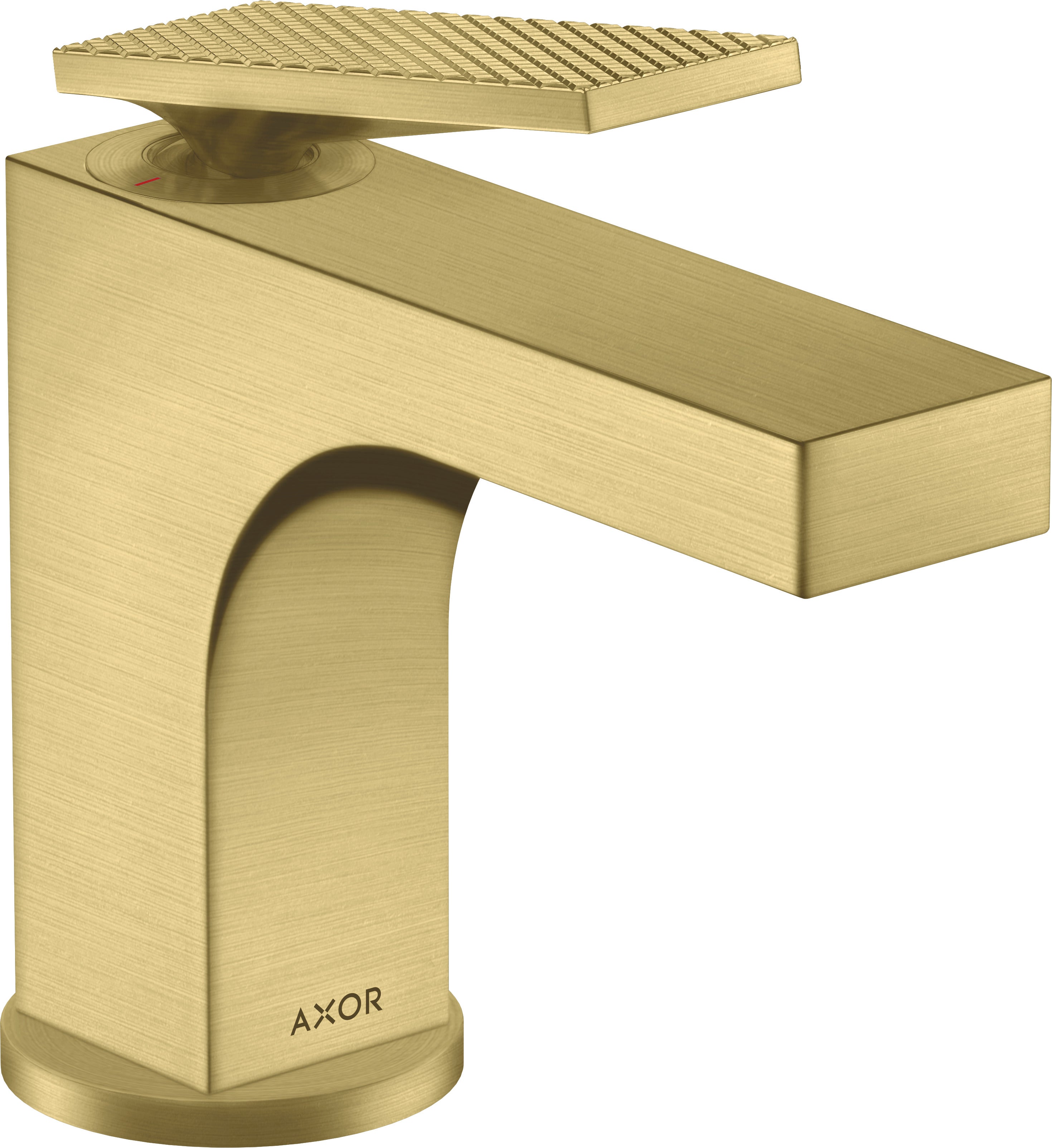 AXOR Citterio Single lever basin mixer 90 with lever handle for hand wash basins with pop-up waste set - rhombic cut