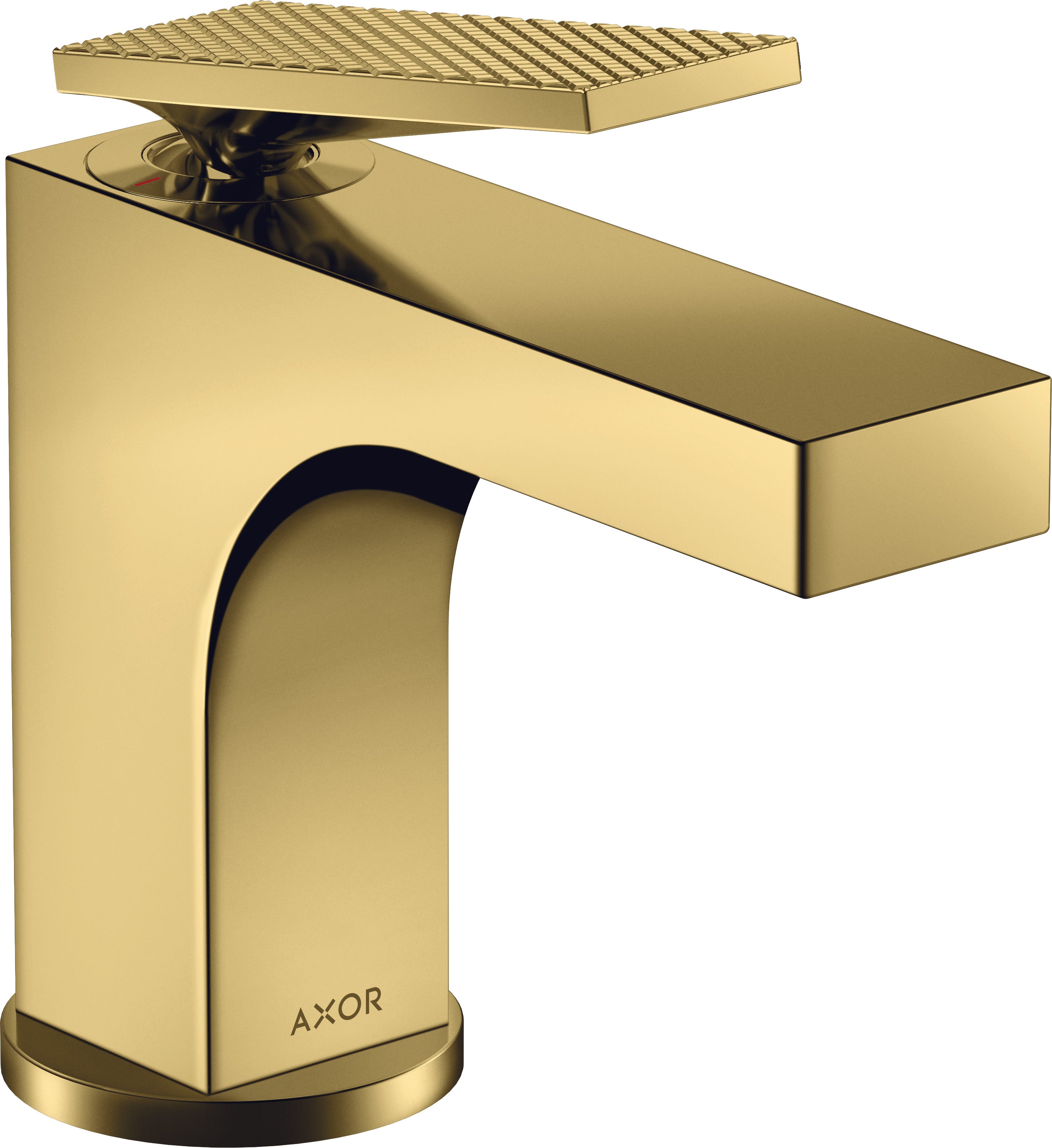 AXOR Citterio Single lever basin mixer 90 with lever handle for hand wash basins with pop-up waste set - rhombic cut