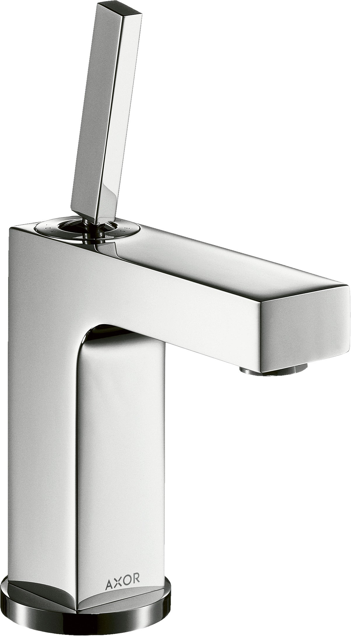 AXOR Citterio Single lever basin mixer 110 with pin handle and pop-up ...