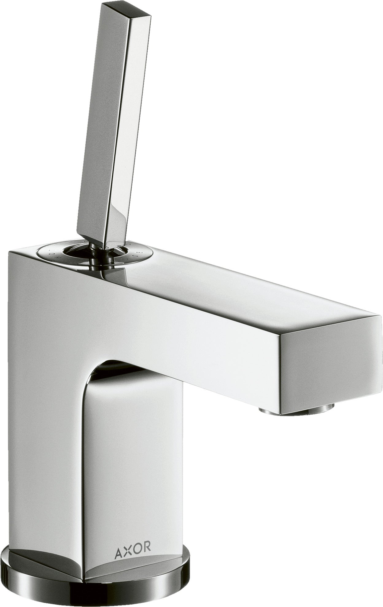 AXOR Citterio Single lever basin mixer 80 with pin handle for cloakroom basins with pop-up waste