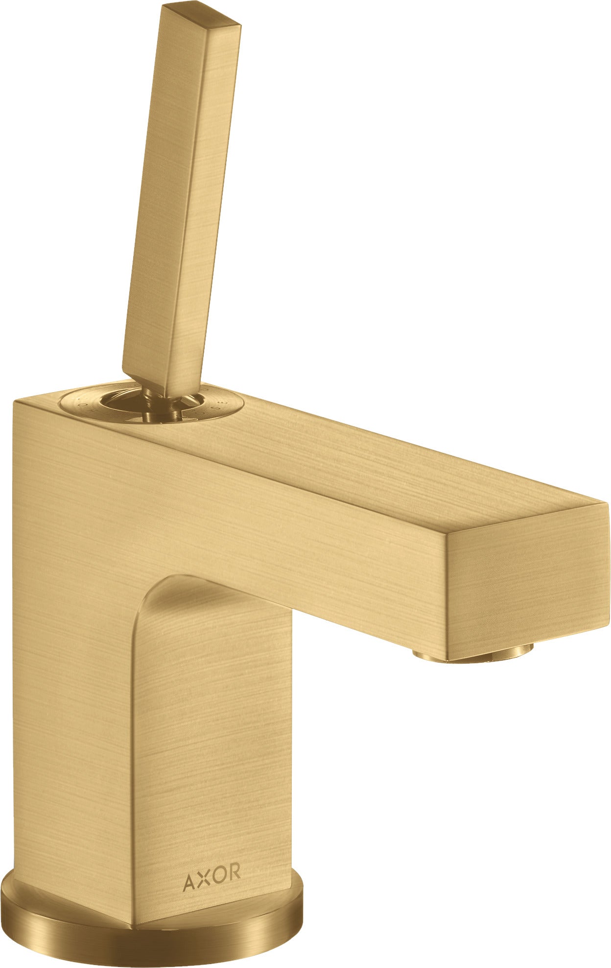 AXOR Citterio Single lever basin mixer 80 with pin handle for cloakroom basins with pop-up waste
