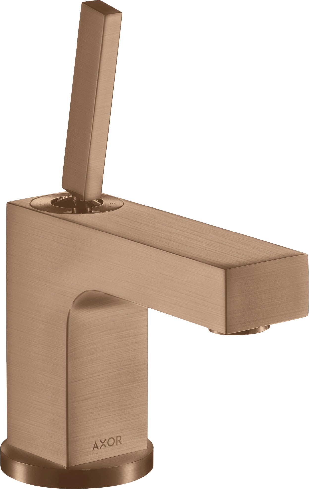 AXOR Citterio Single lever basin mixer 80 with pin handle for cloakroom basins with pop-up waste